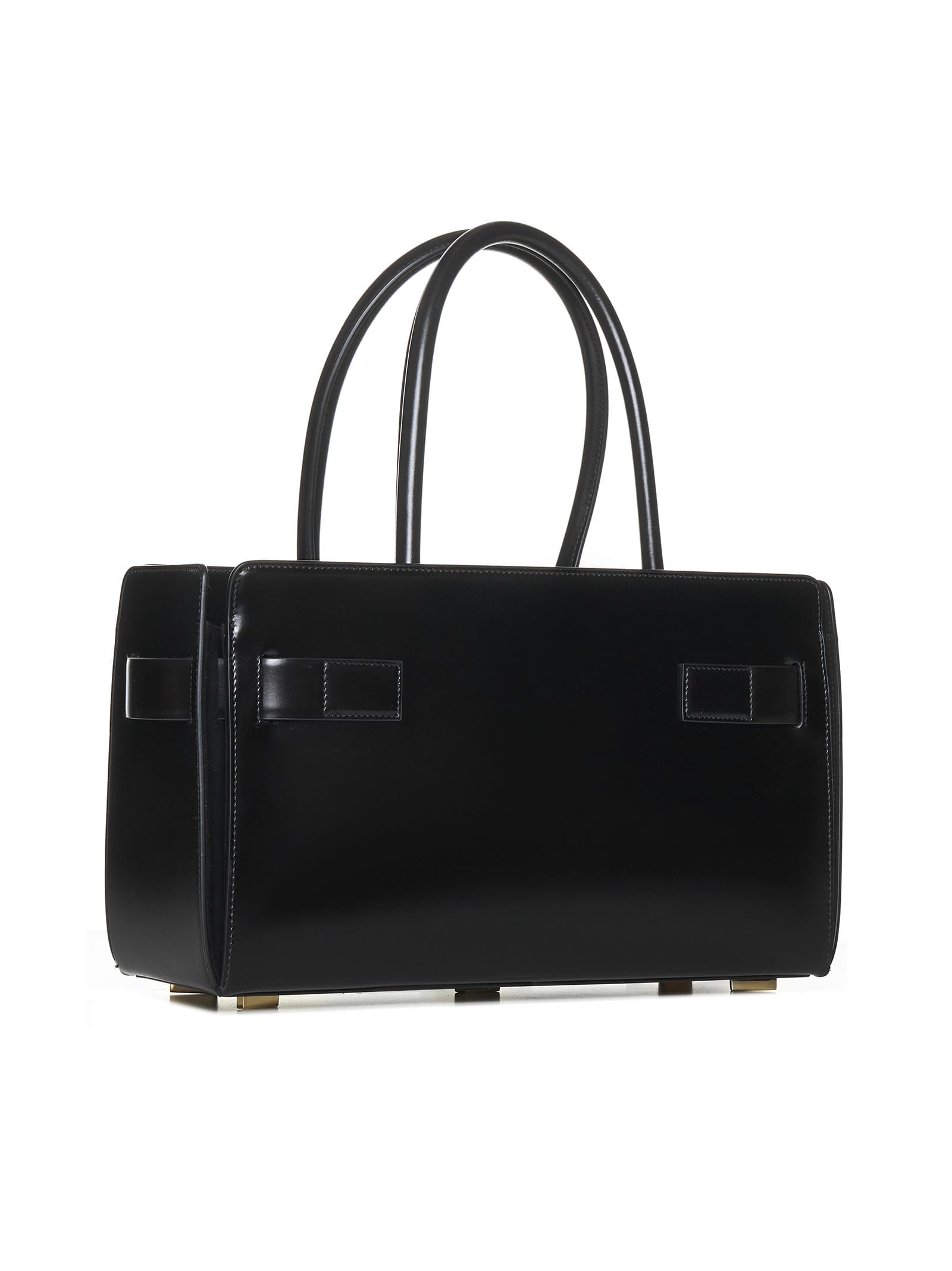 Shop Ferragamo Shoulder Bag In Double Black