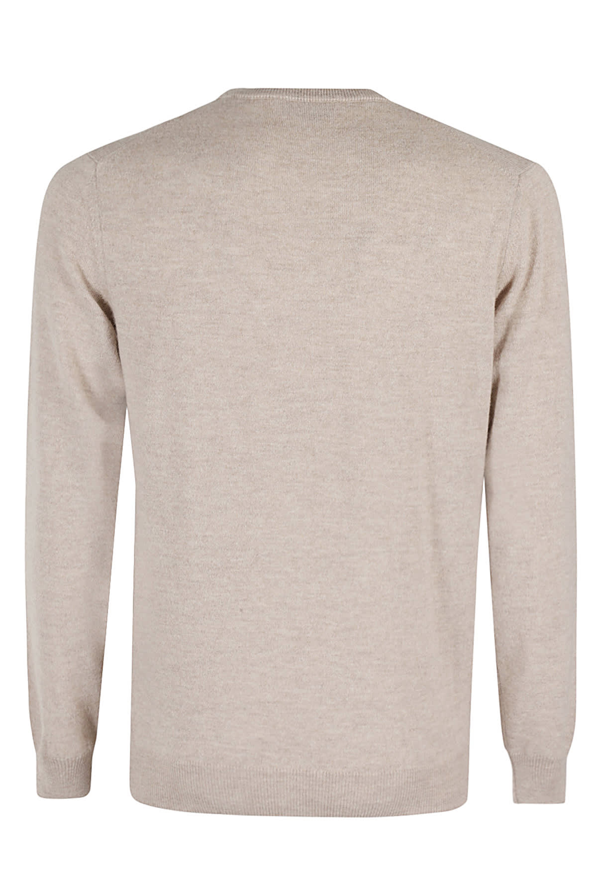 Filippo De Laurentiis Girocollo ml Lana Cashmere In Beige