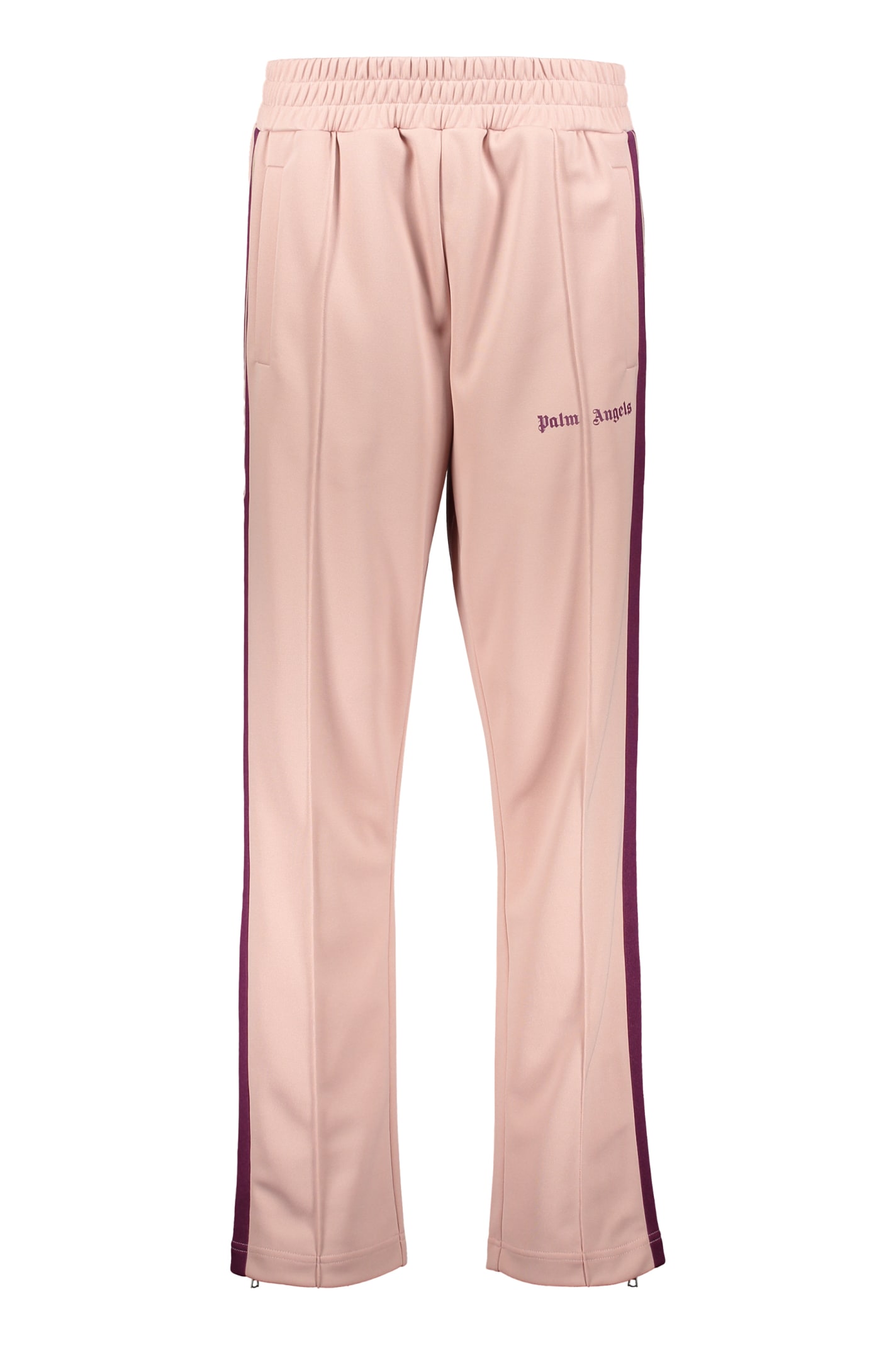 Shop Palm Angels Techno Fabric Track Pants In Mauve
