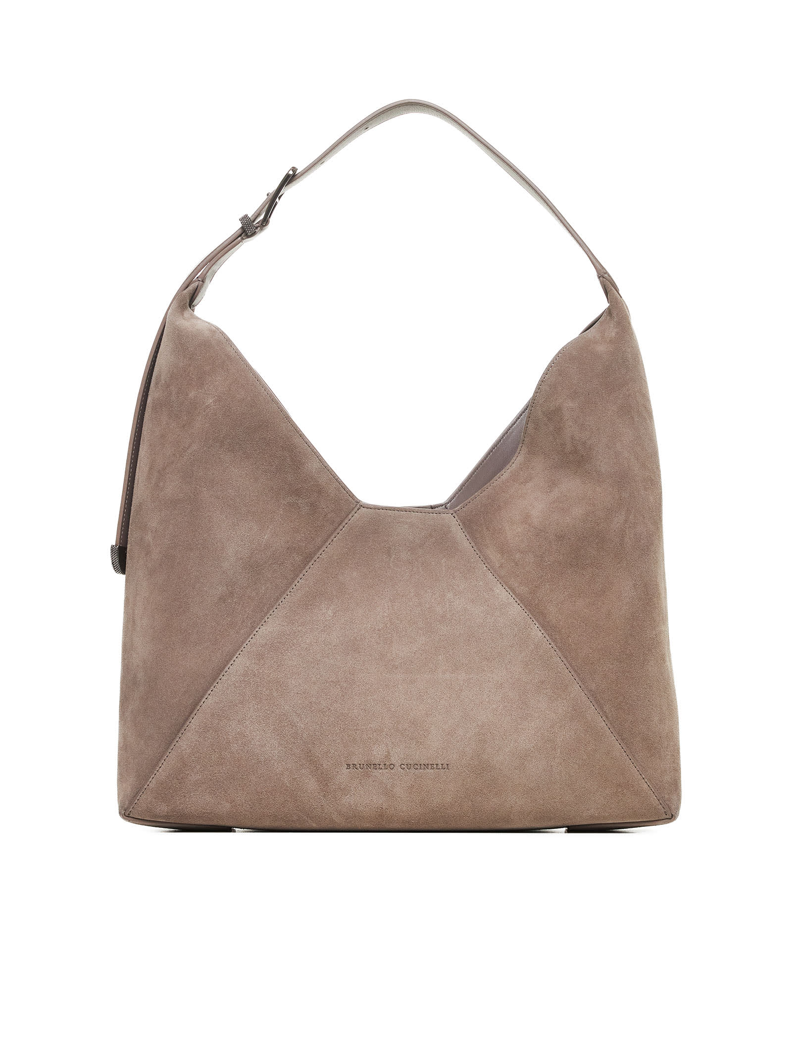 Shop Brunello Cucinelli Shoulder Bag In Ossido