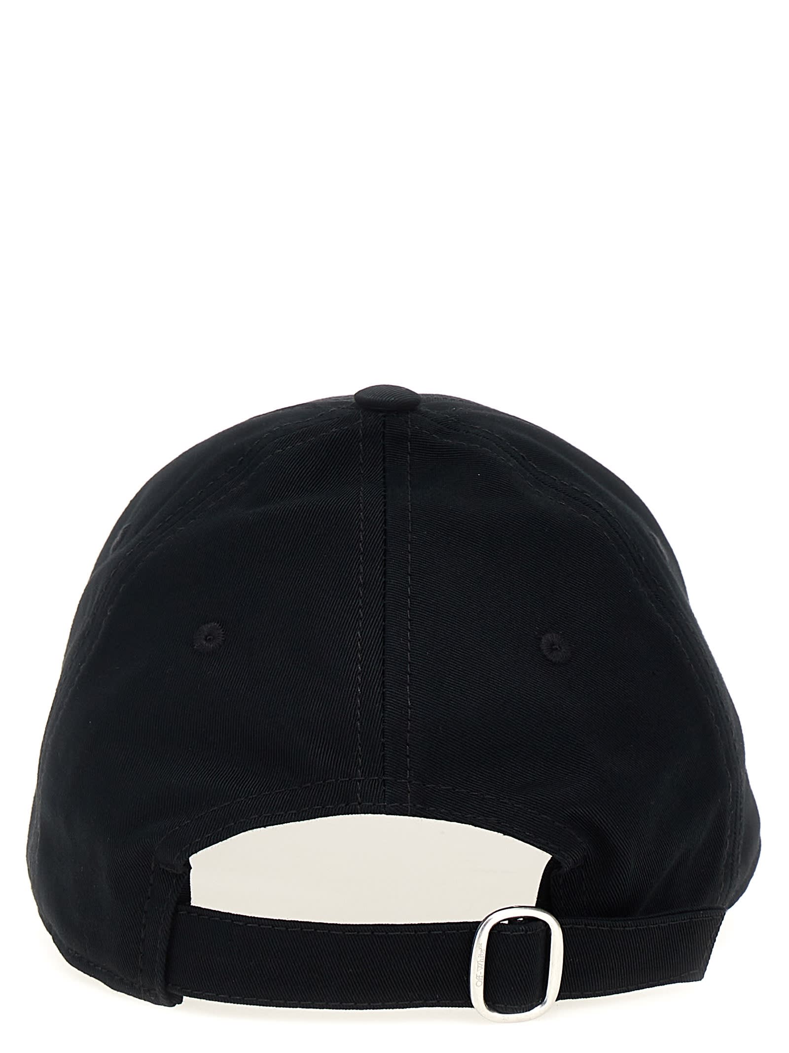 Shop Off-white Off Stamp Baseball Cap In White/black