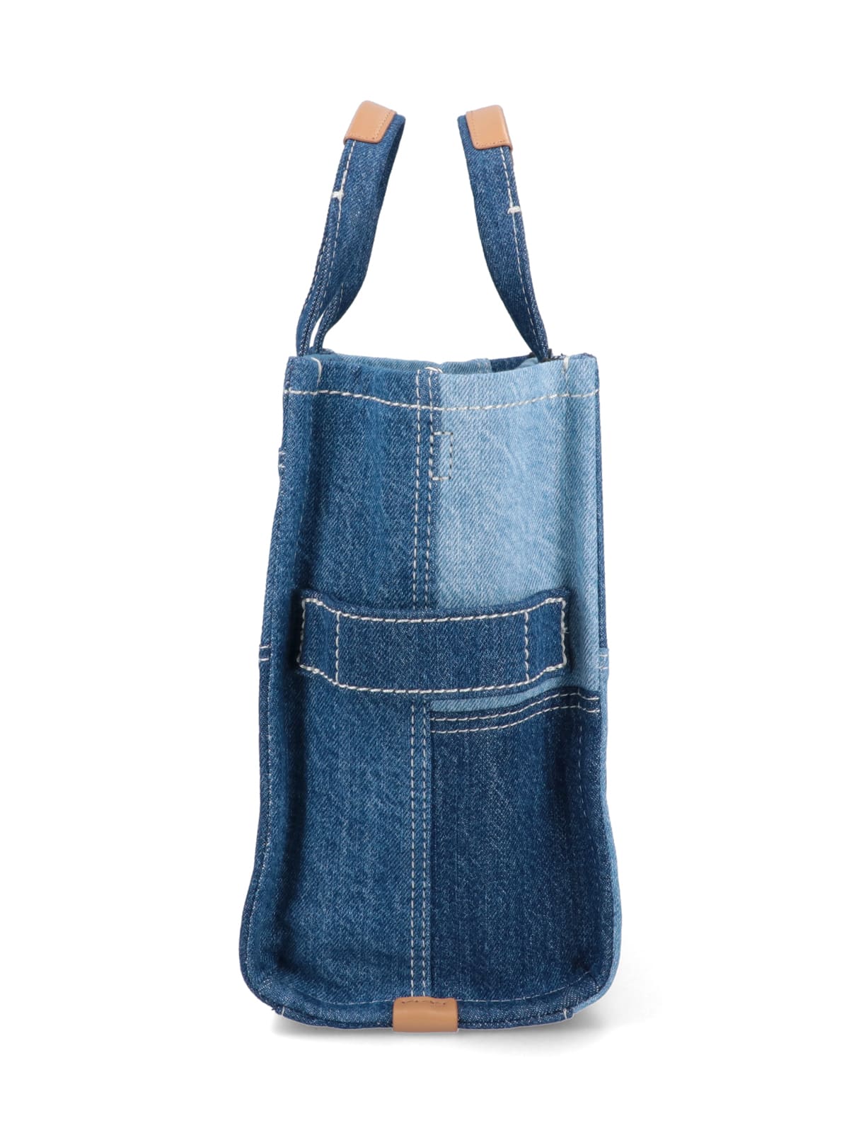 Marc Jacobs The Denim Tote Midi Bag In Blue