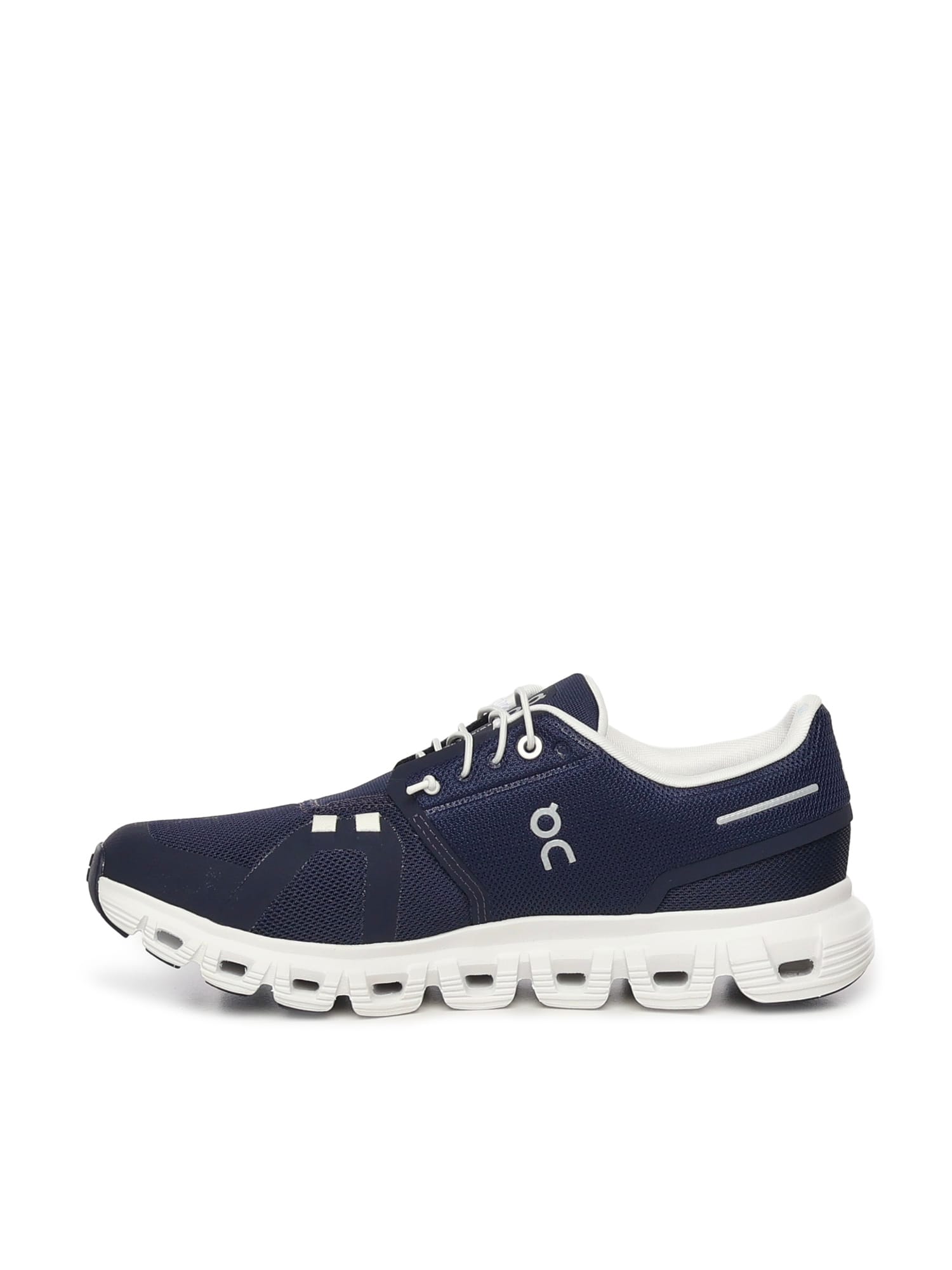 On Breathable Technical Fabric Sneakers With Cushied Sole In Blue