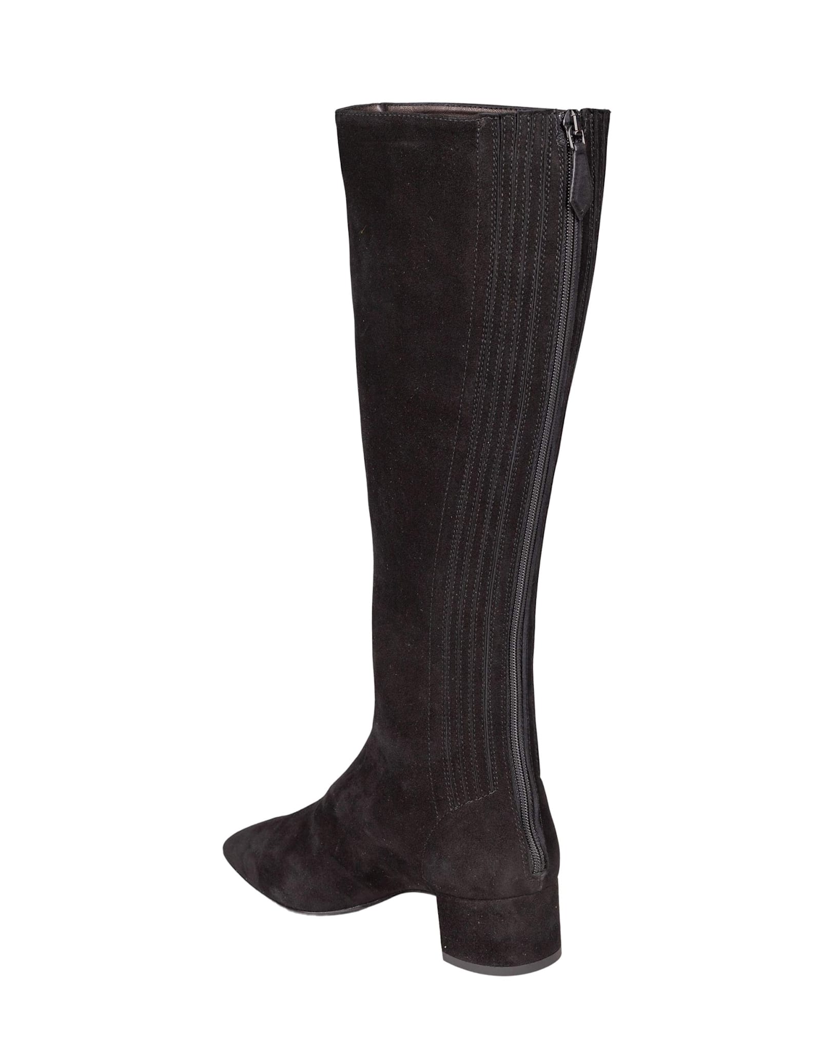 Aquazzura Saint Honore Suede Boot, Black In Brown