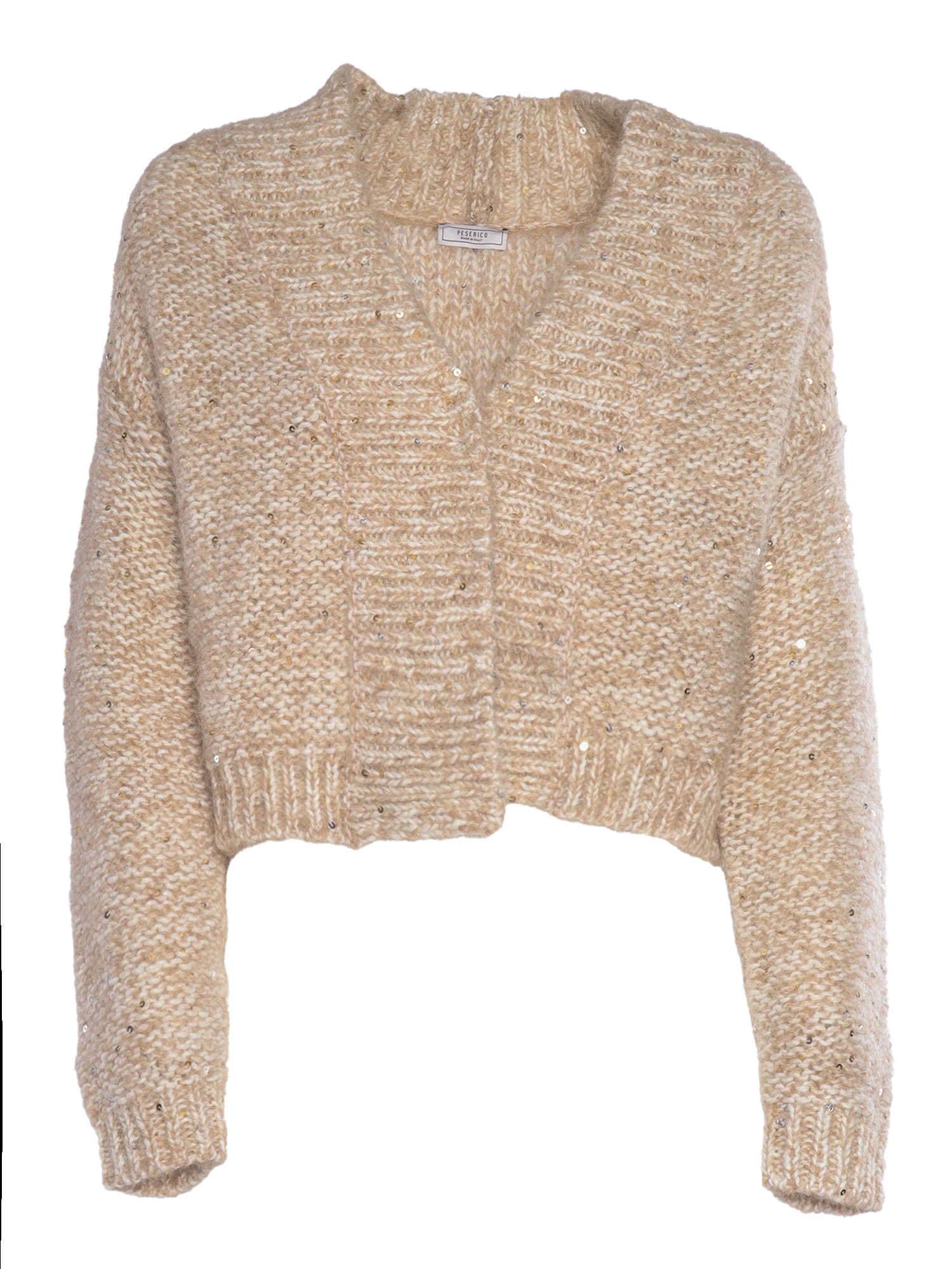 Shop Peserico Knitted Sweater In Multicolor