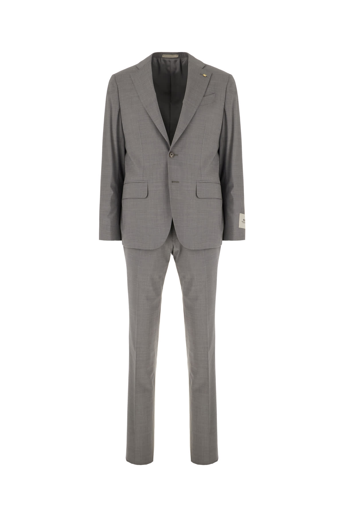 Grey Stretch Wool Suit