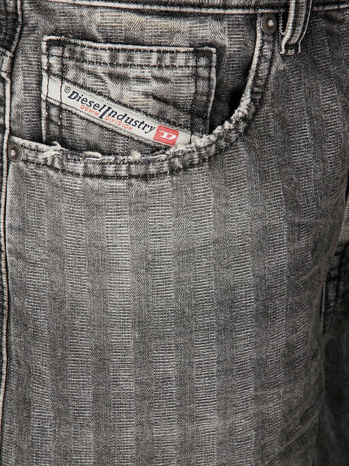 Diesel De-sire-short Herringbone Denim Shorts