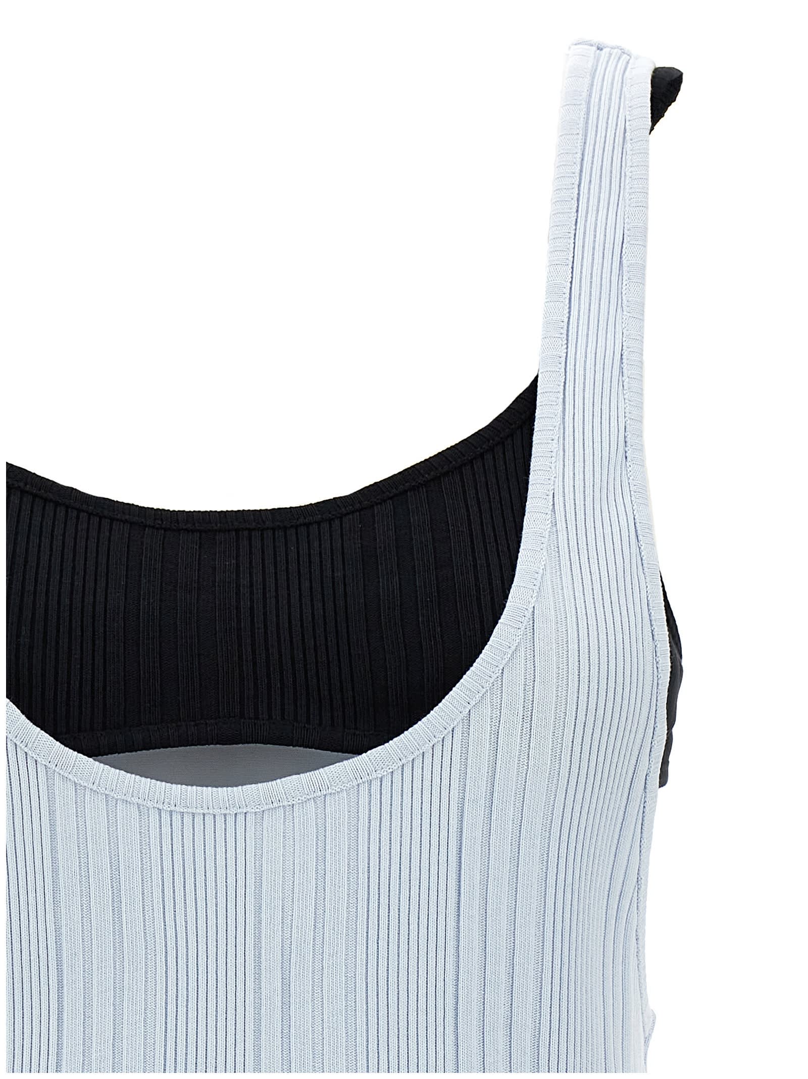 Attico Topwear In Light Blue