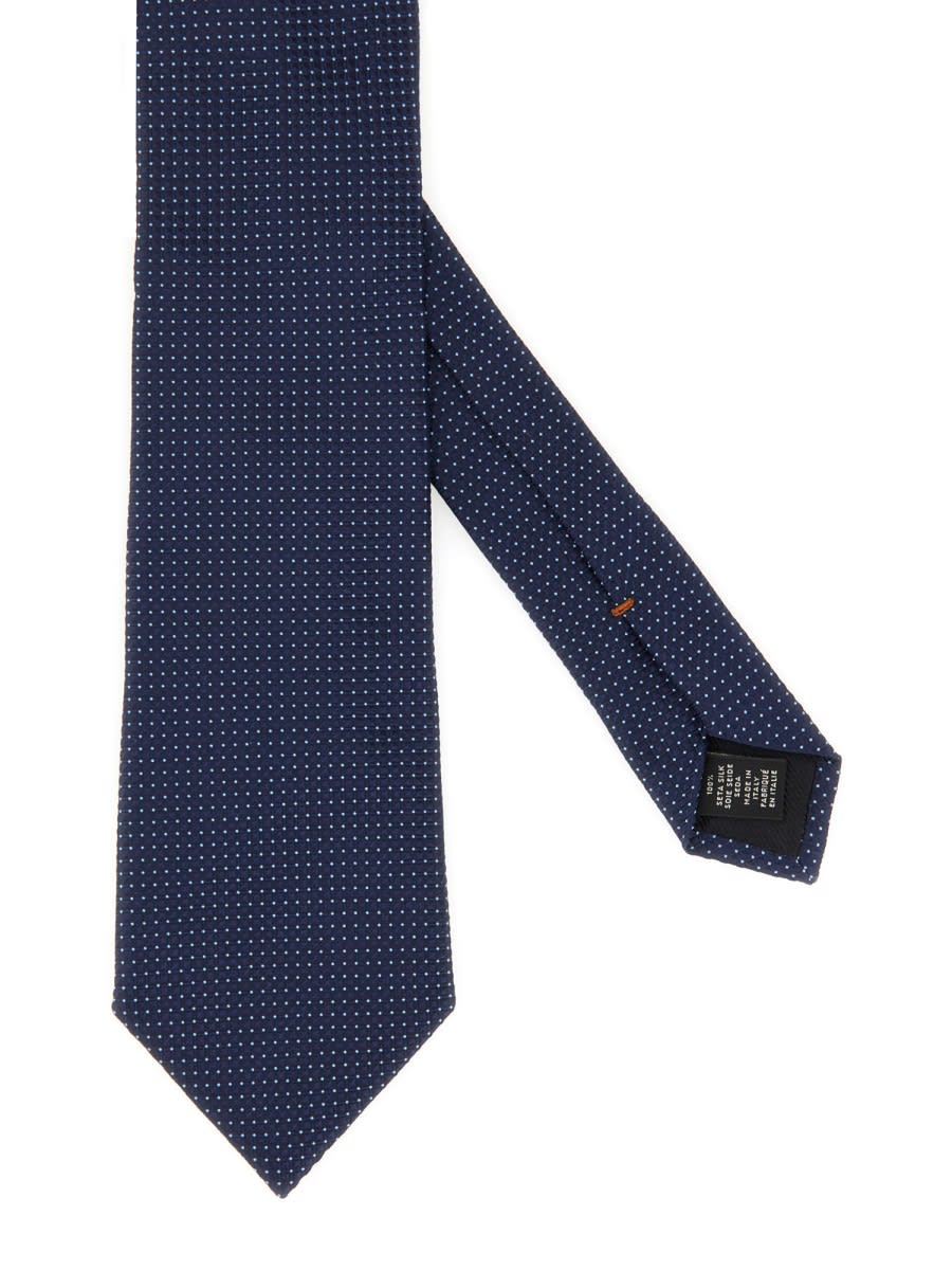 Zegna Men's Silk Tie In Blue