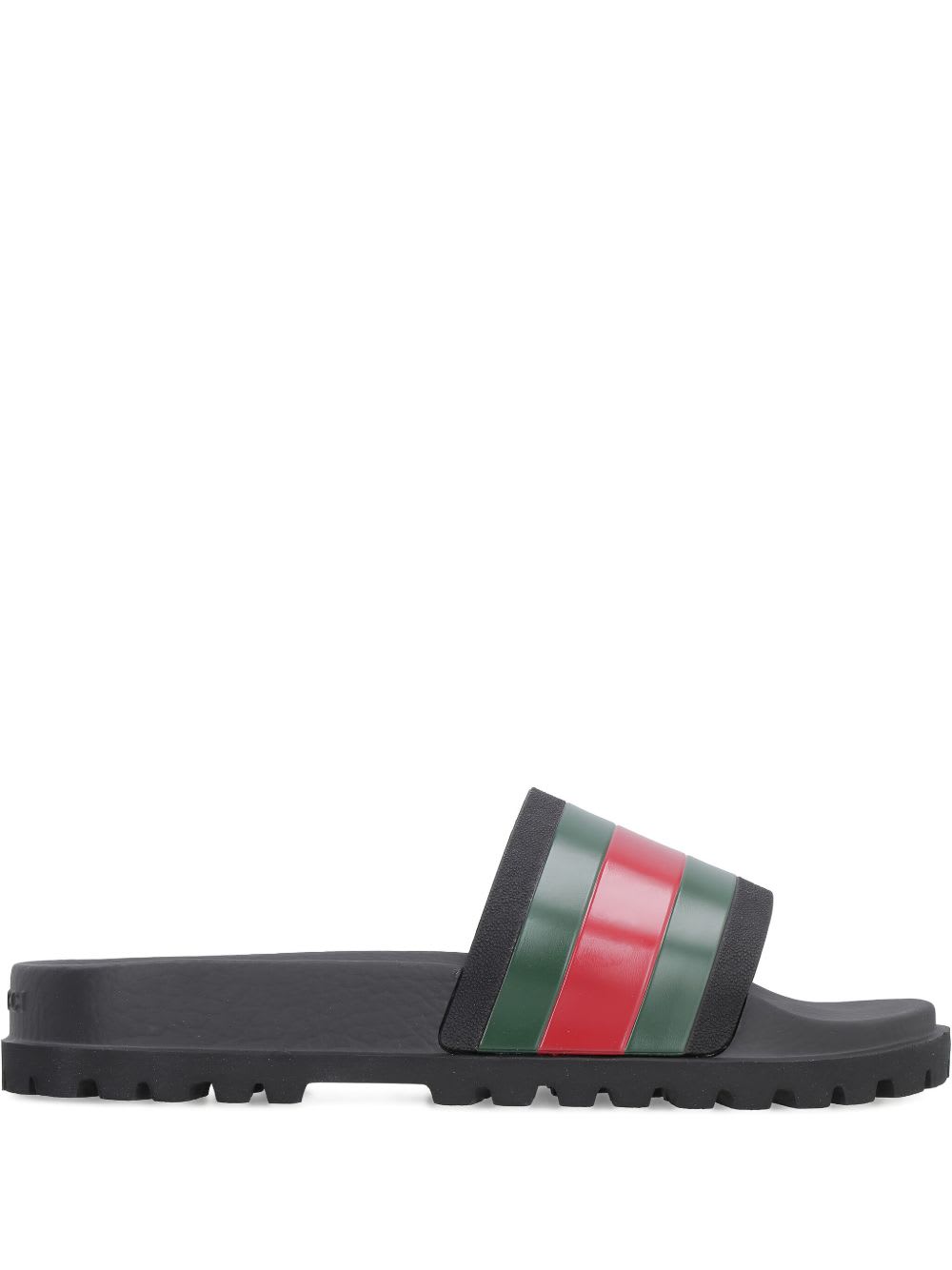 Gucci Signature Web Slide Sandals For Men In Multi
