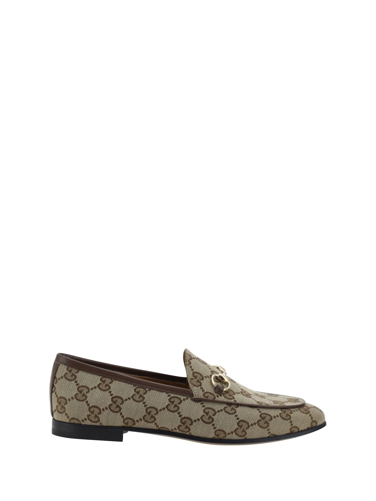 Shop Gucci Jordaan Loafers In Beige