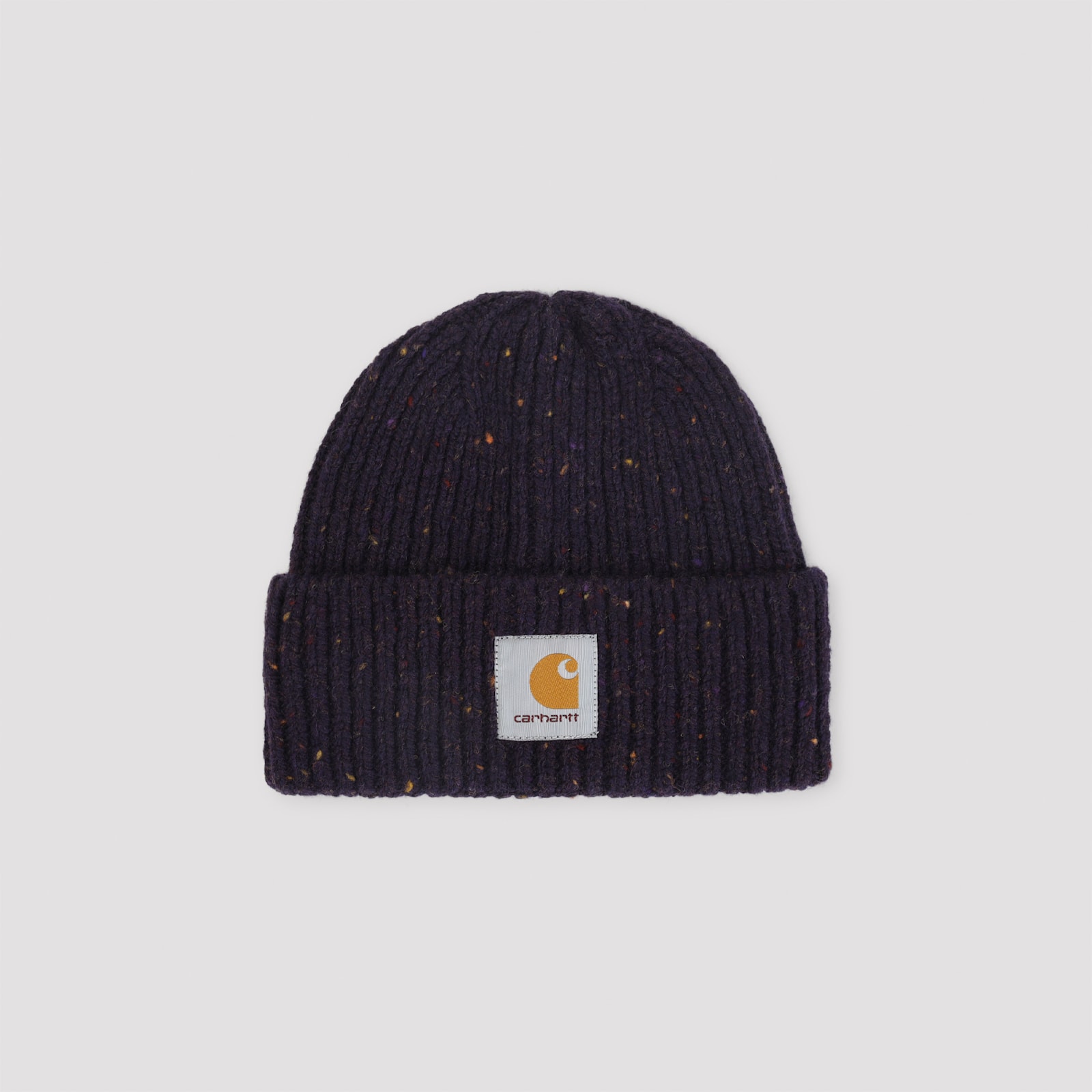 Carhartt Wip Speckled Lokers Black Wool Anglistic Beanie In Black