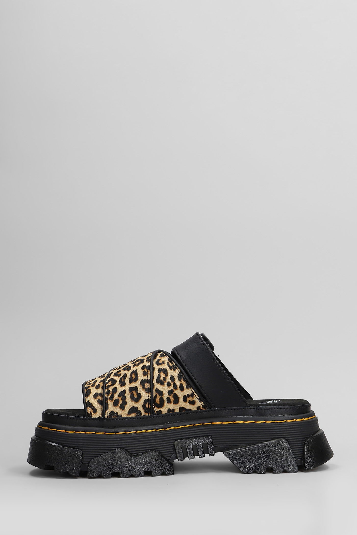Shop Dr. Martens' Mattison Slide Slipper-mule In Black Leather