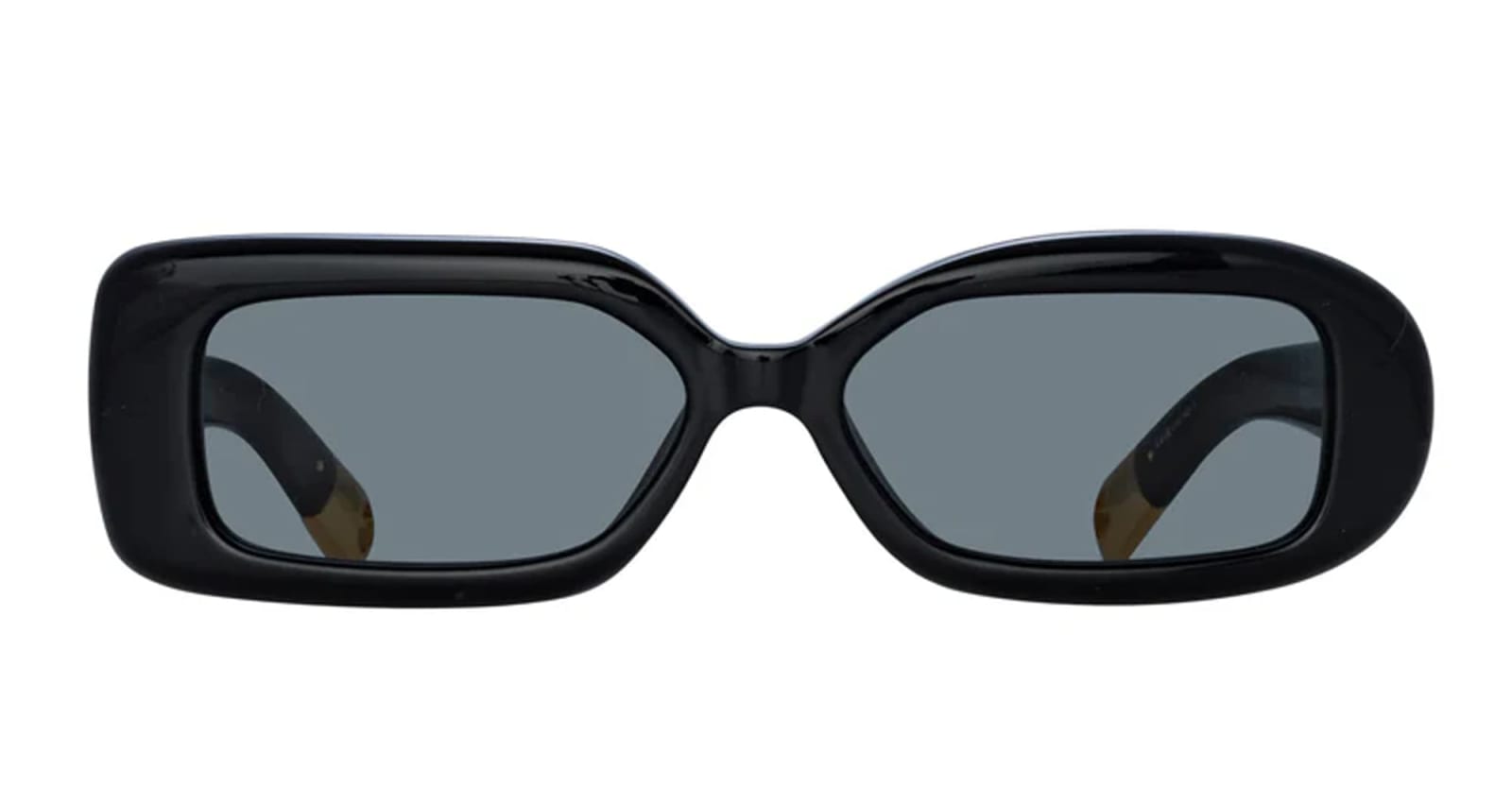 Shop Jacquemus Rond Carre - Black Sunglasses In C1