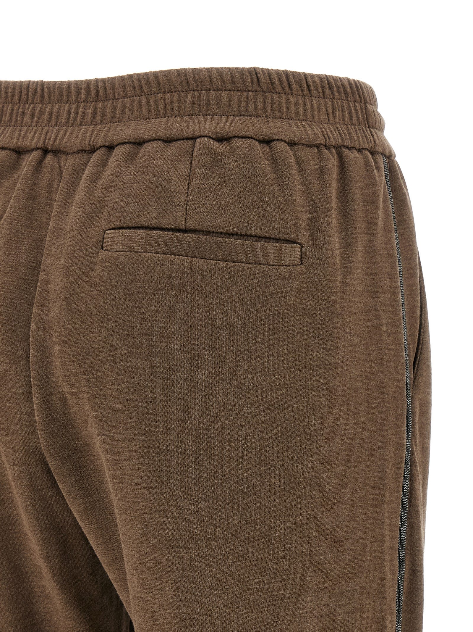 Shop Brunello Cucinelli Monile Joggers In Brown