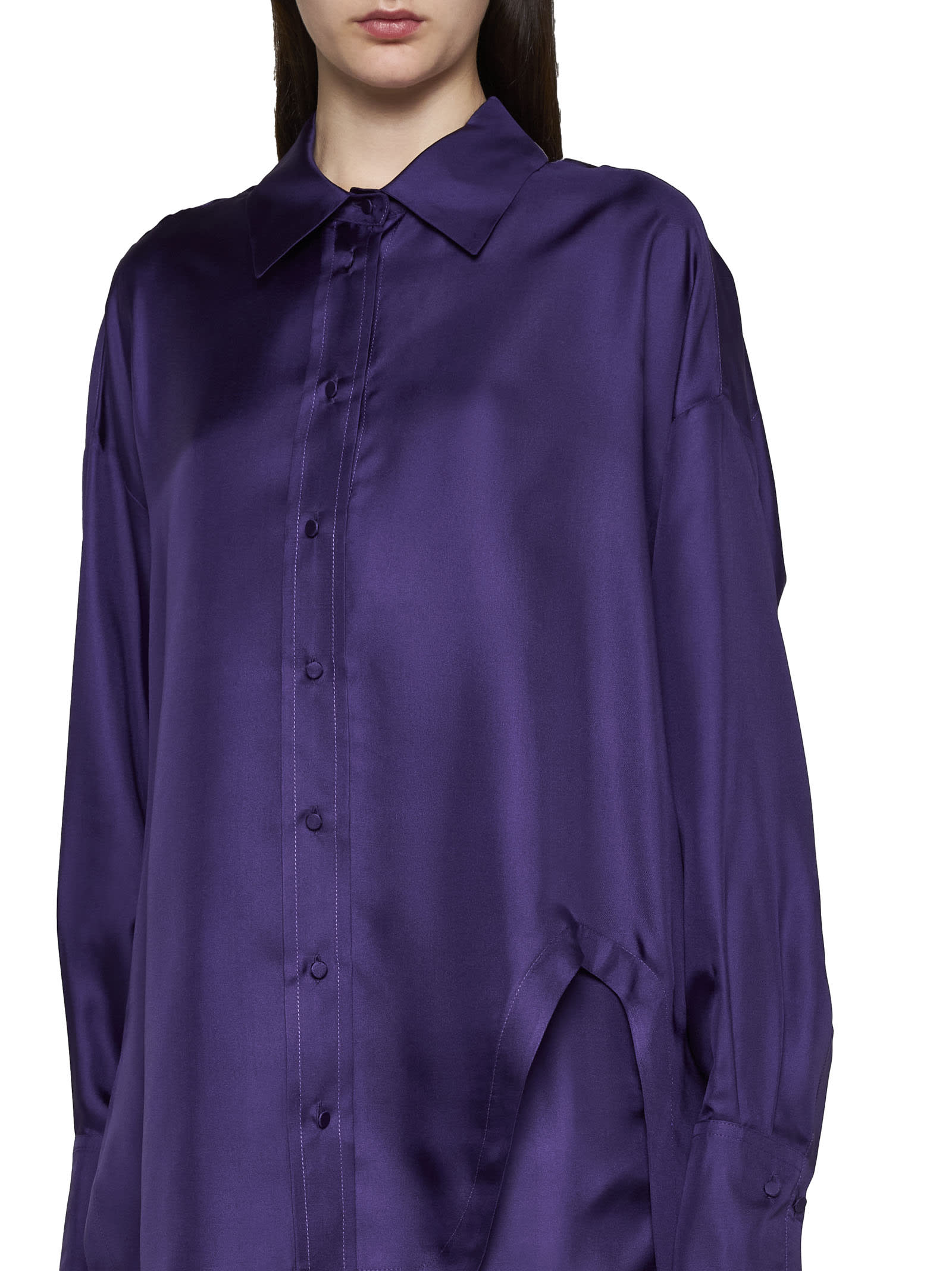Shop Blanca Vita Shirt In Purple
