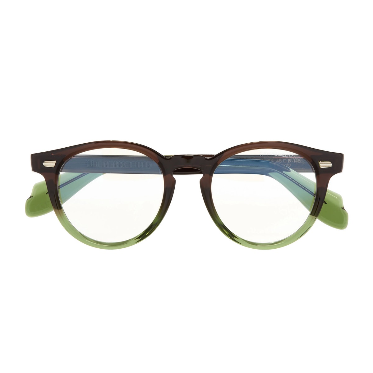 Cutler And Gross 9378 04 Gradient Green Glasses In Burgundy