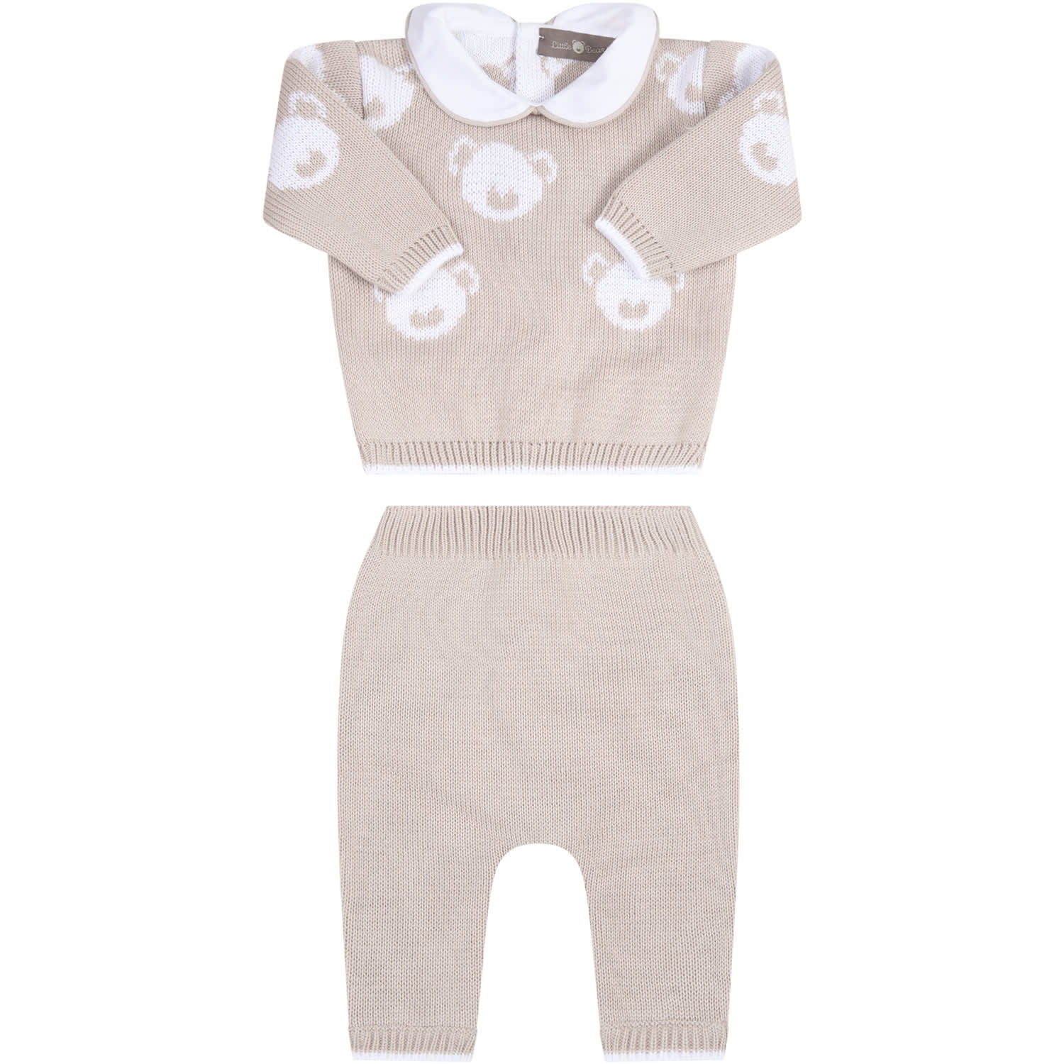 Little Bear Beige Suit For Baby Kids With Bears