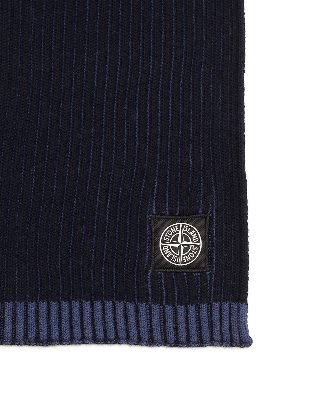 Shop Stone Island Wool Scarf In Blue