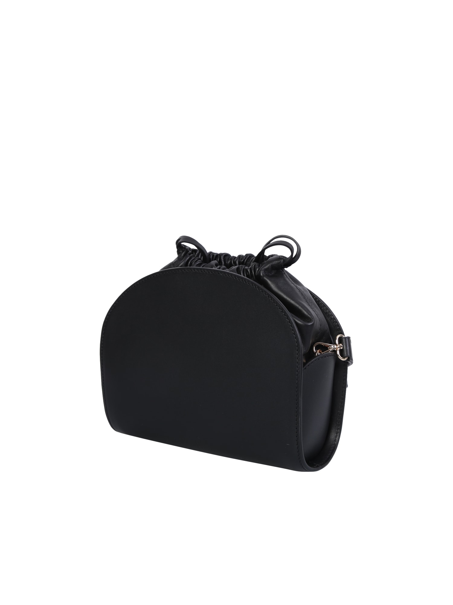 A.P.C. Demi-lune Pochon Mini Bag in Black