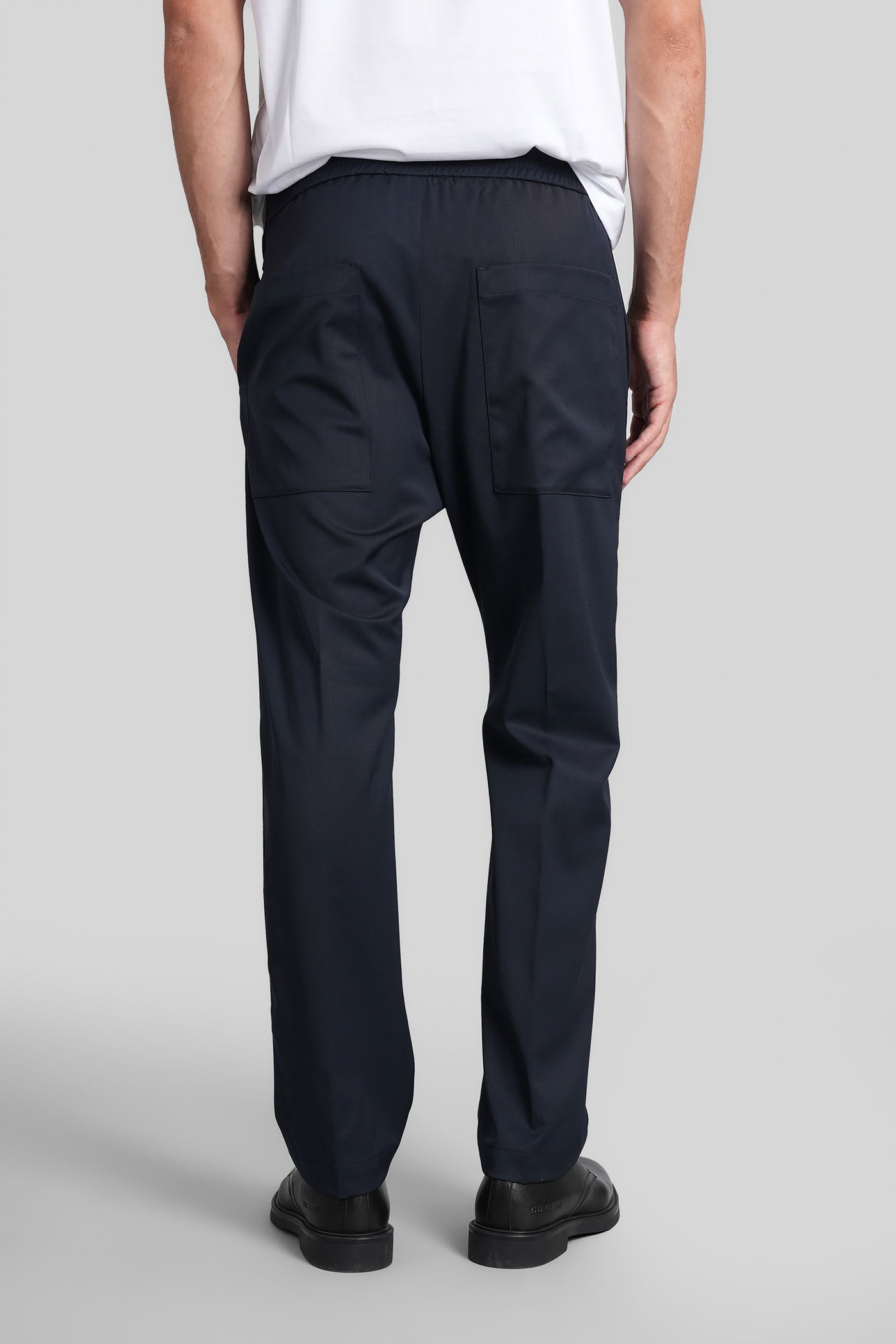 Barena Venezia Riobarbo Pants In Blue Wool In Blue