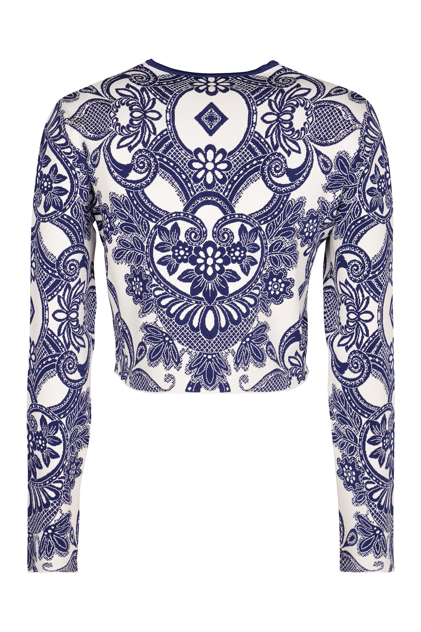 Etro Women's Jacquard Knit Cardigan In Blue