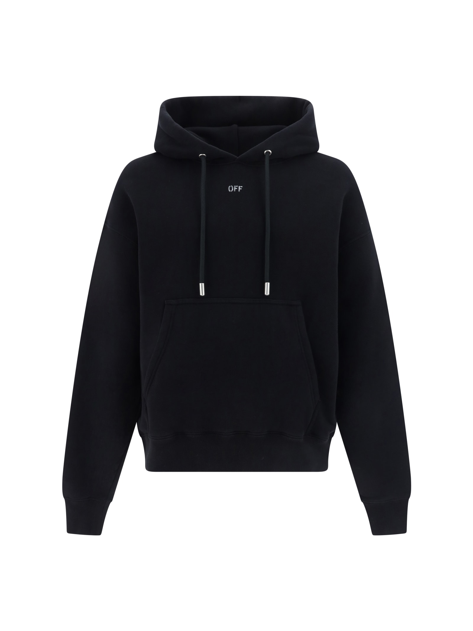 Shop Off-white Hoodie In Black Whit