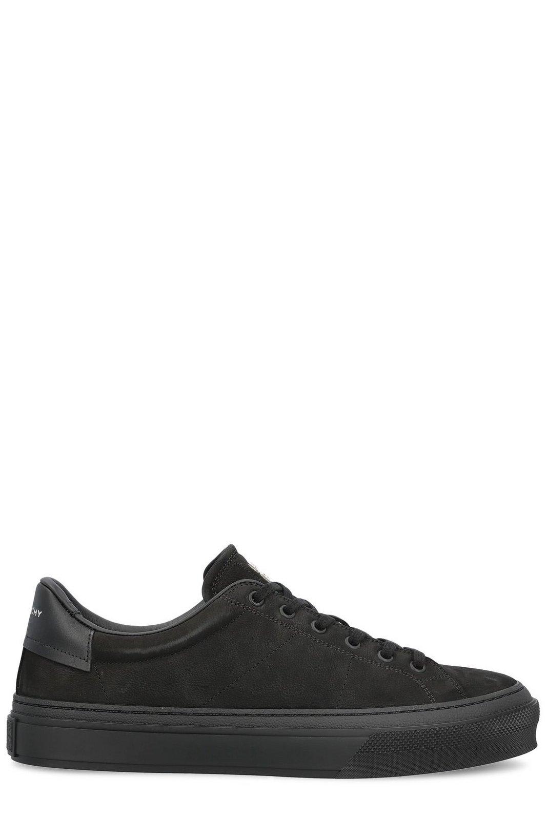 Givenchy Mens Black City Sport Leather Low-top Trainers In Nero