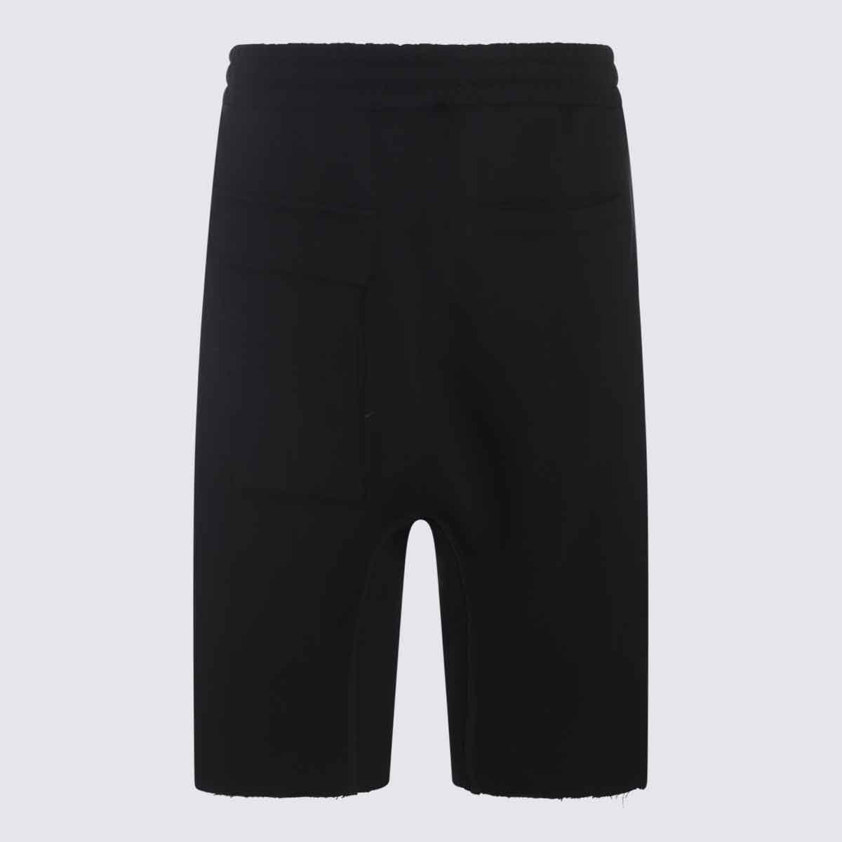 Shop Thom Krom Black Cotton Shorts