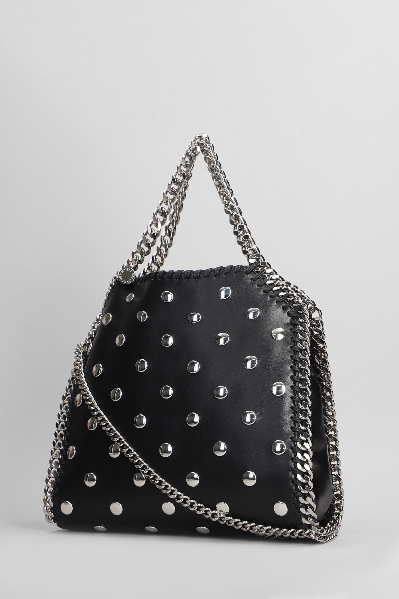 Shop Stella Mccartney Falabella Shoulder Bag In Black Polyester