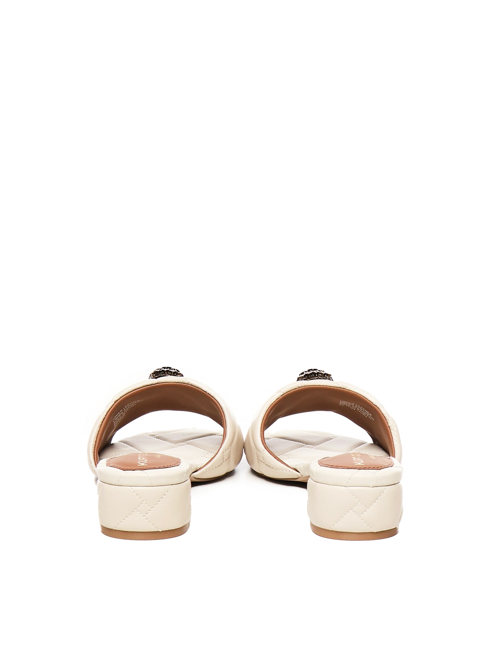 Shop Kurt Geiger Slippers In Quilted Leather Kensington