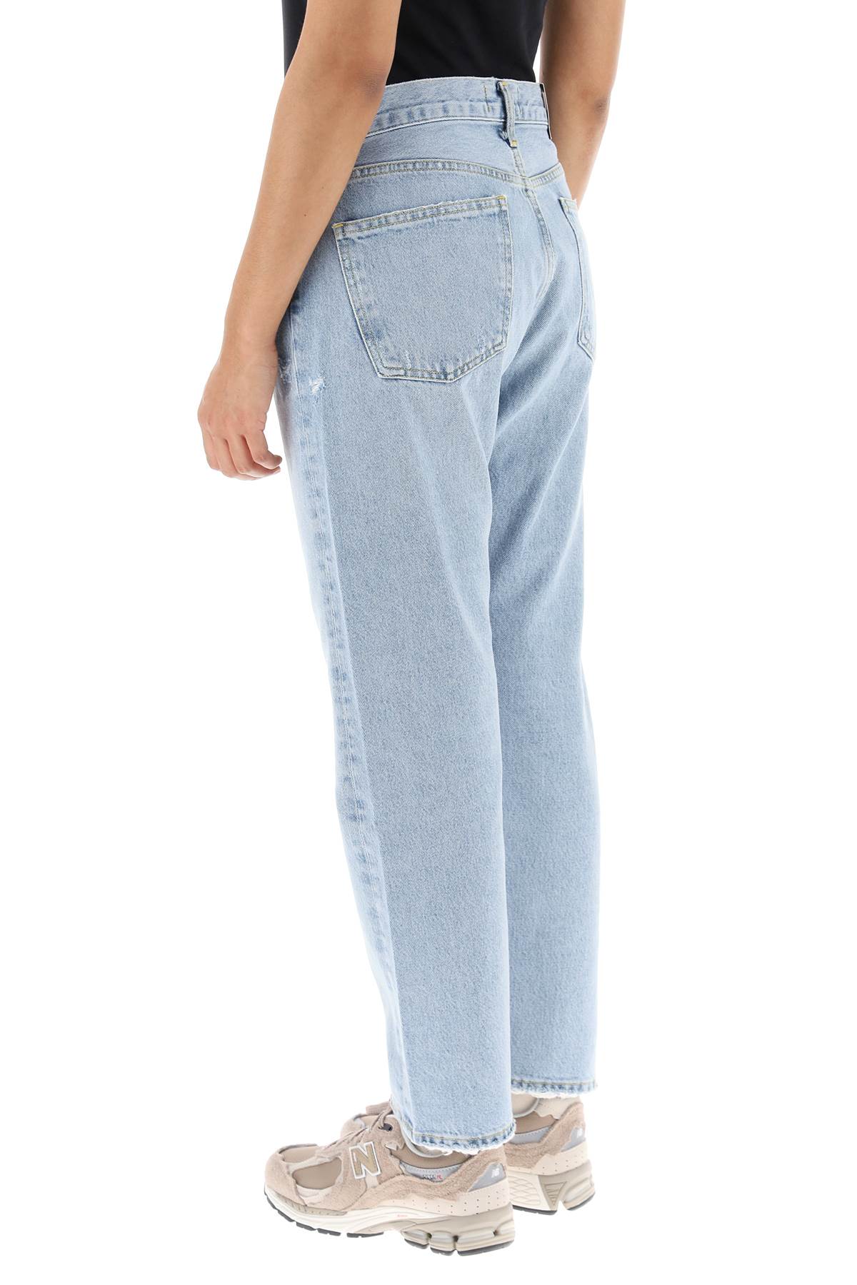 Shop Agolde Parker Jeans With Light Wash In Swapmeet Denim (light Blue)