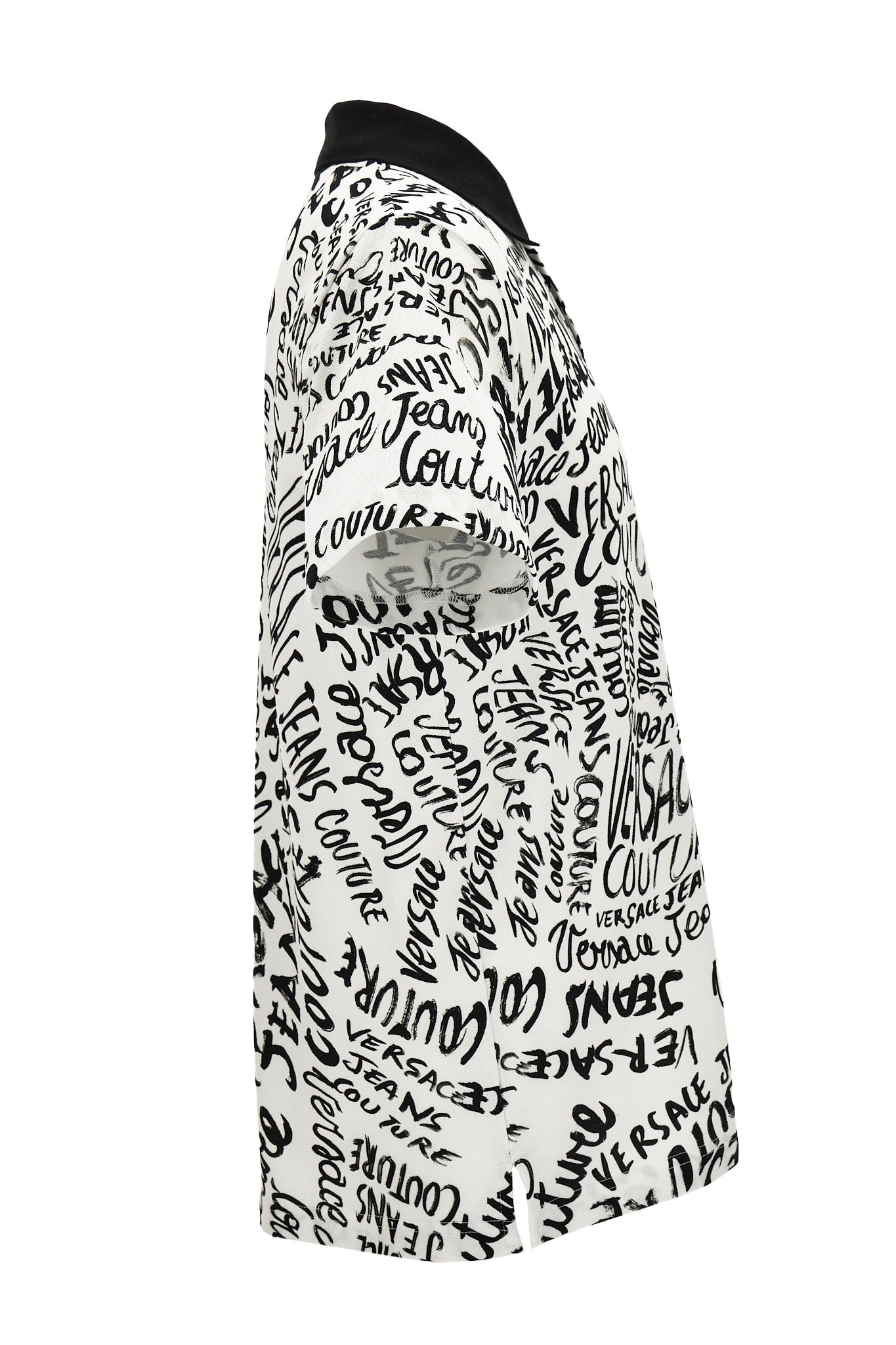 Shop Versace Jeans Couture Polo In White