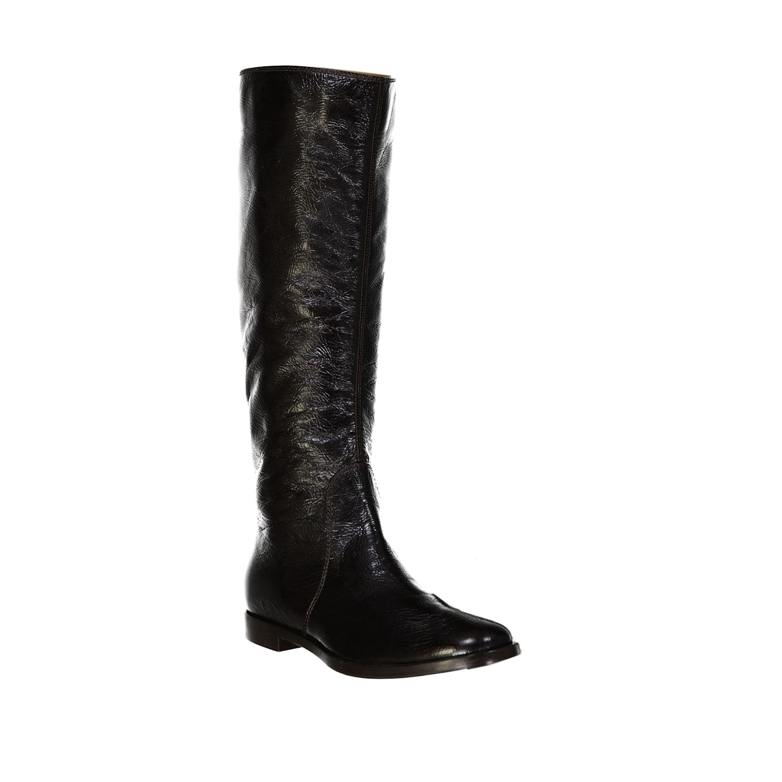 Sergio Rossi Leather Boots In Black