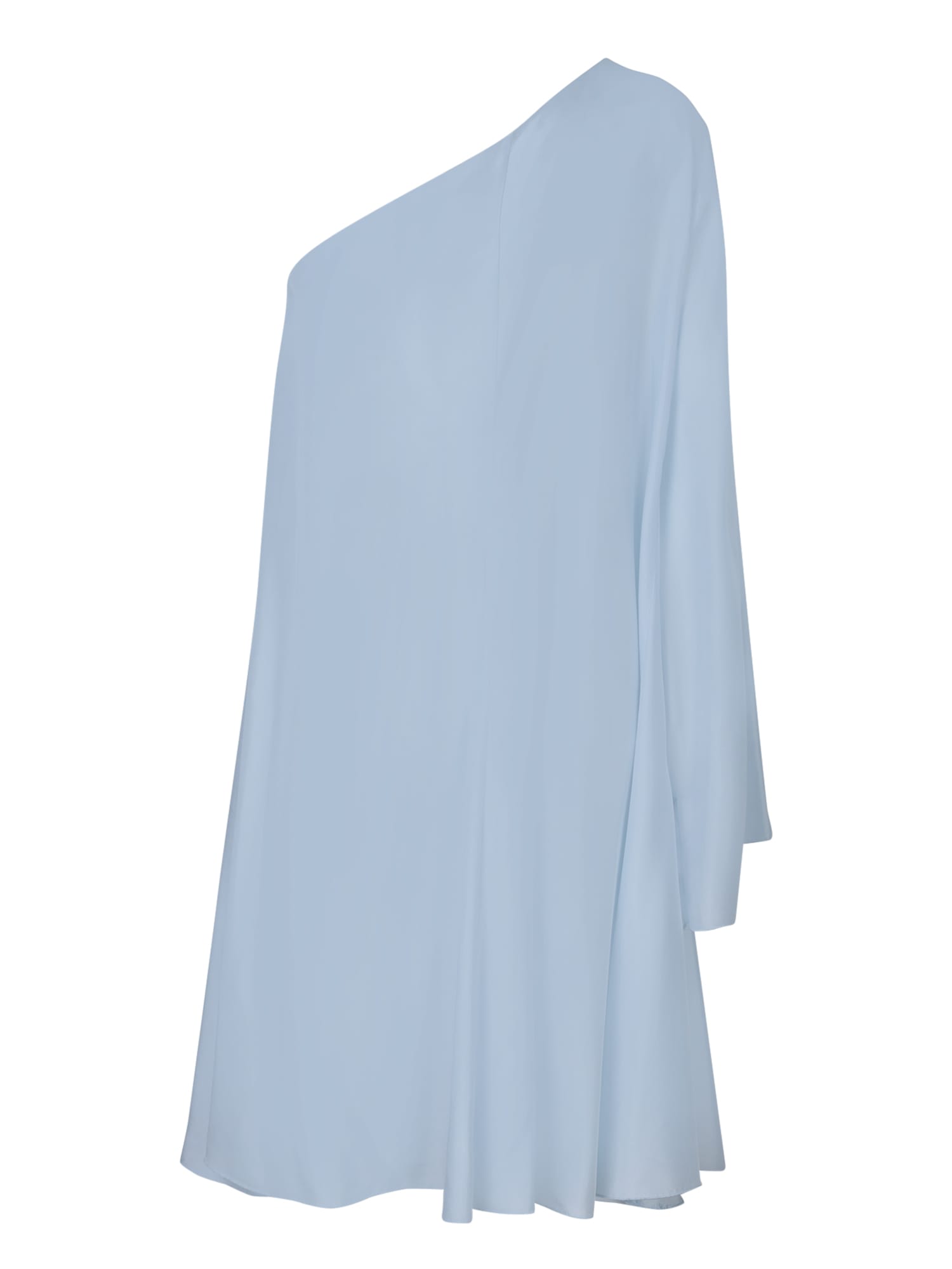 Shop Forte Forte Light Blue Habotai Mini Dress