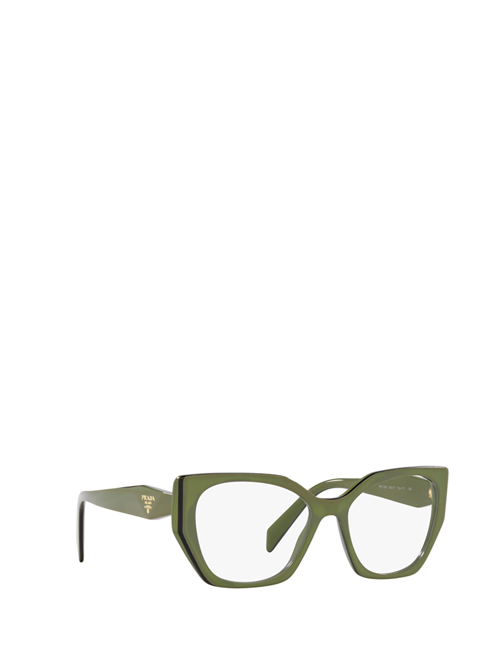Shop Prada Pr 18wv Sage / Black Glasses