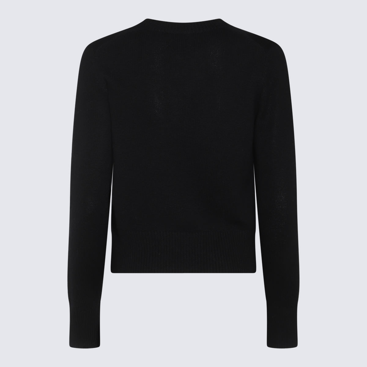 Shop Allude Black Wool Knitwear