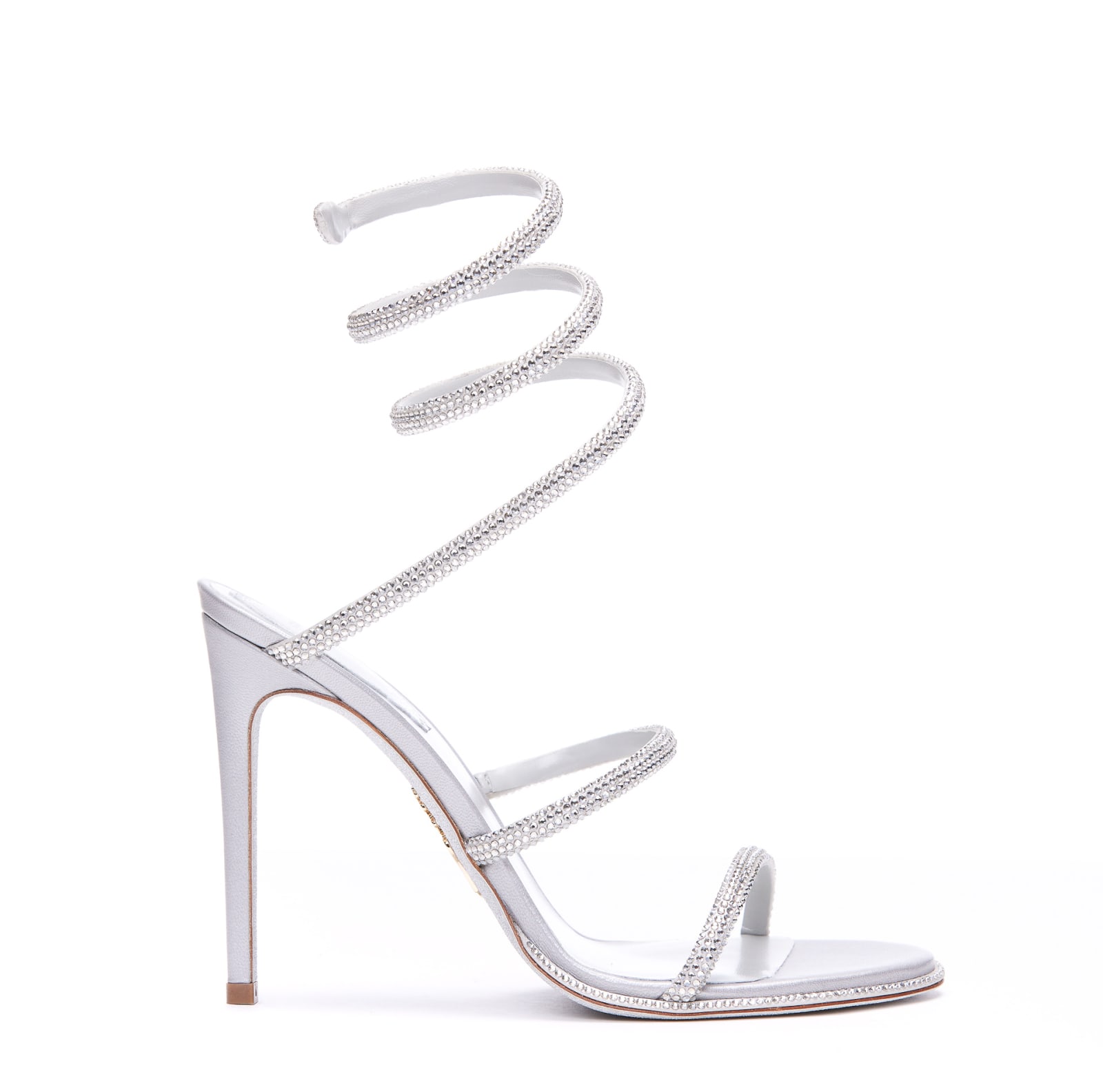 Shop René Caovilla Cleo Pumps Sandals In Silver