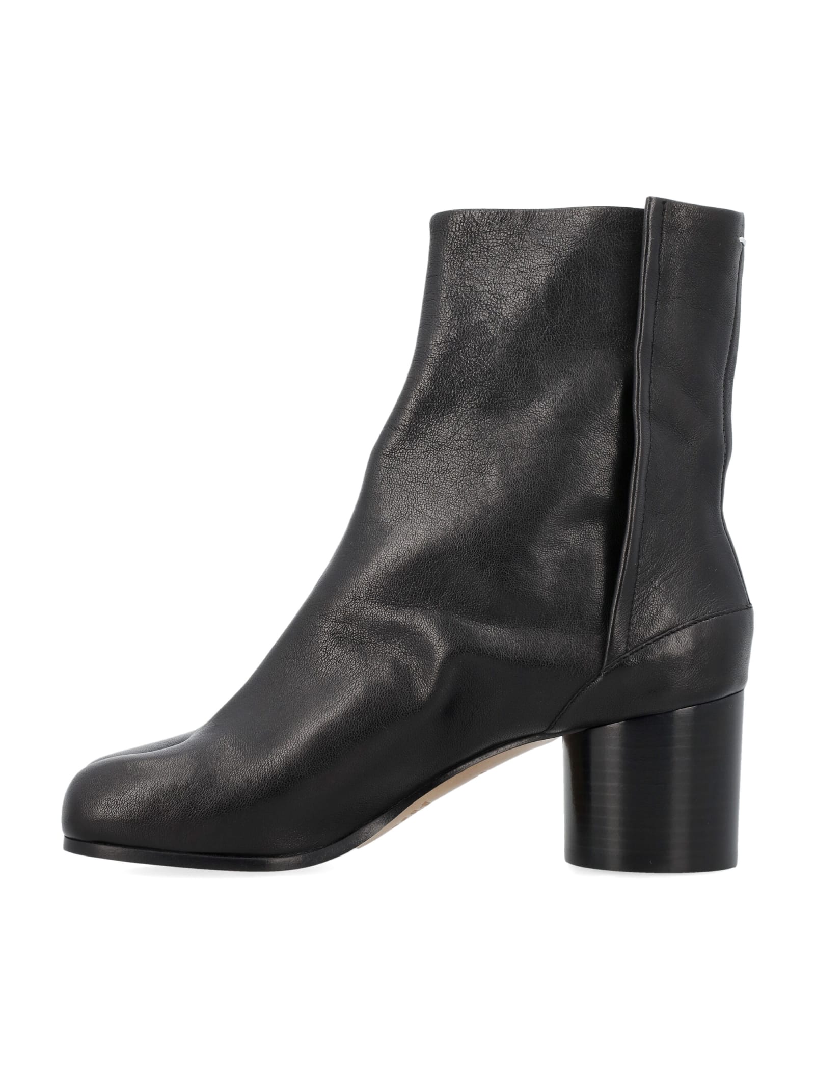 Shop Maison Margiela Tabi Ankle Boots In Black