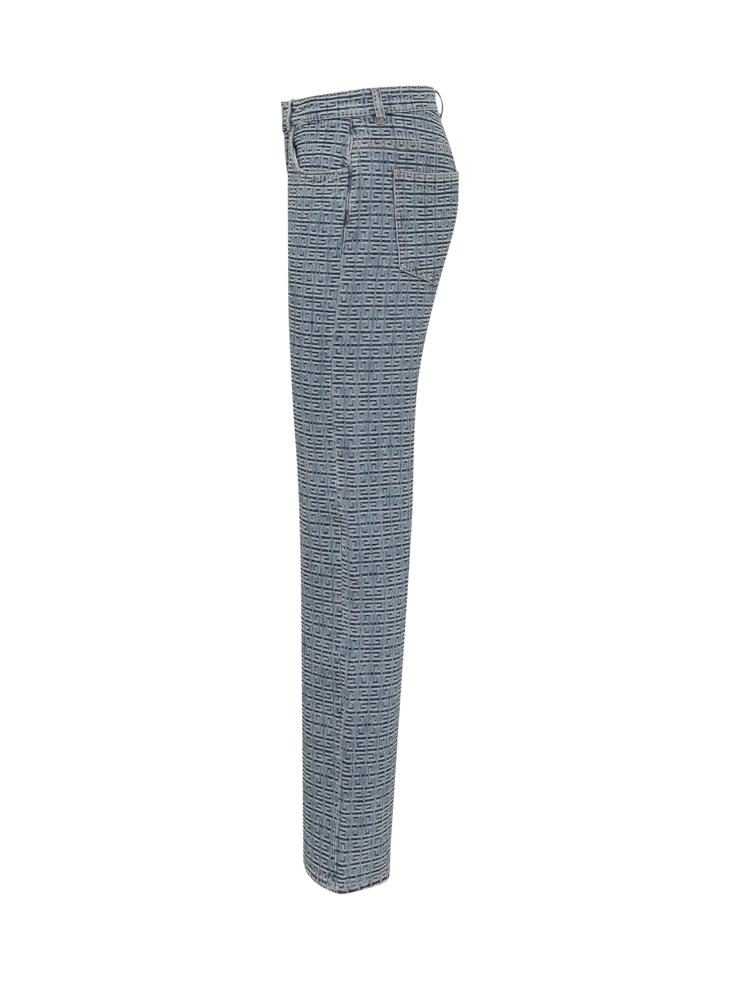 Shop Givenchy 4g Jeans In Blue
