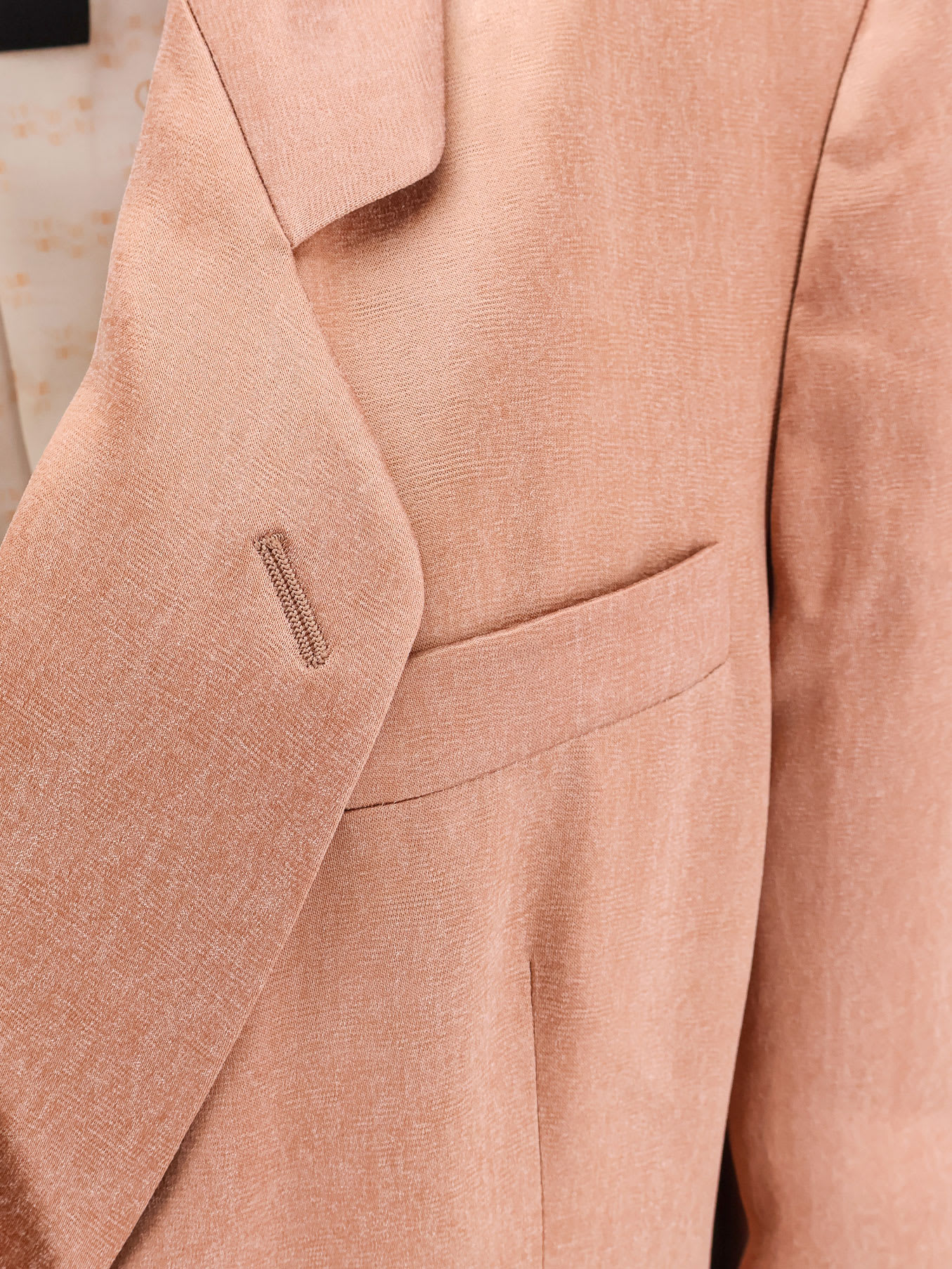 Giorgio Armani Women Double-breasted Satin Blazer In Pink