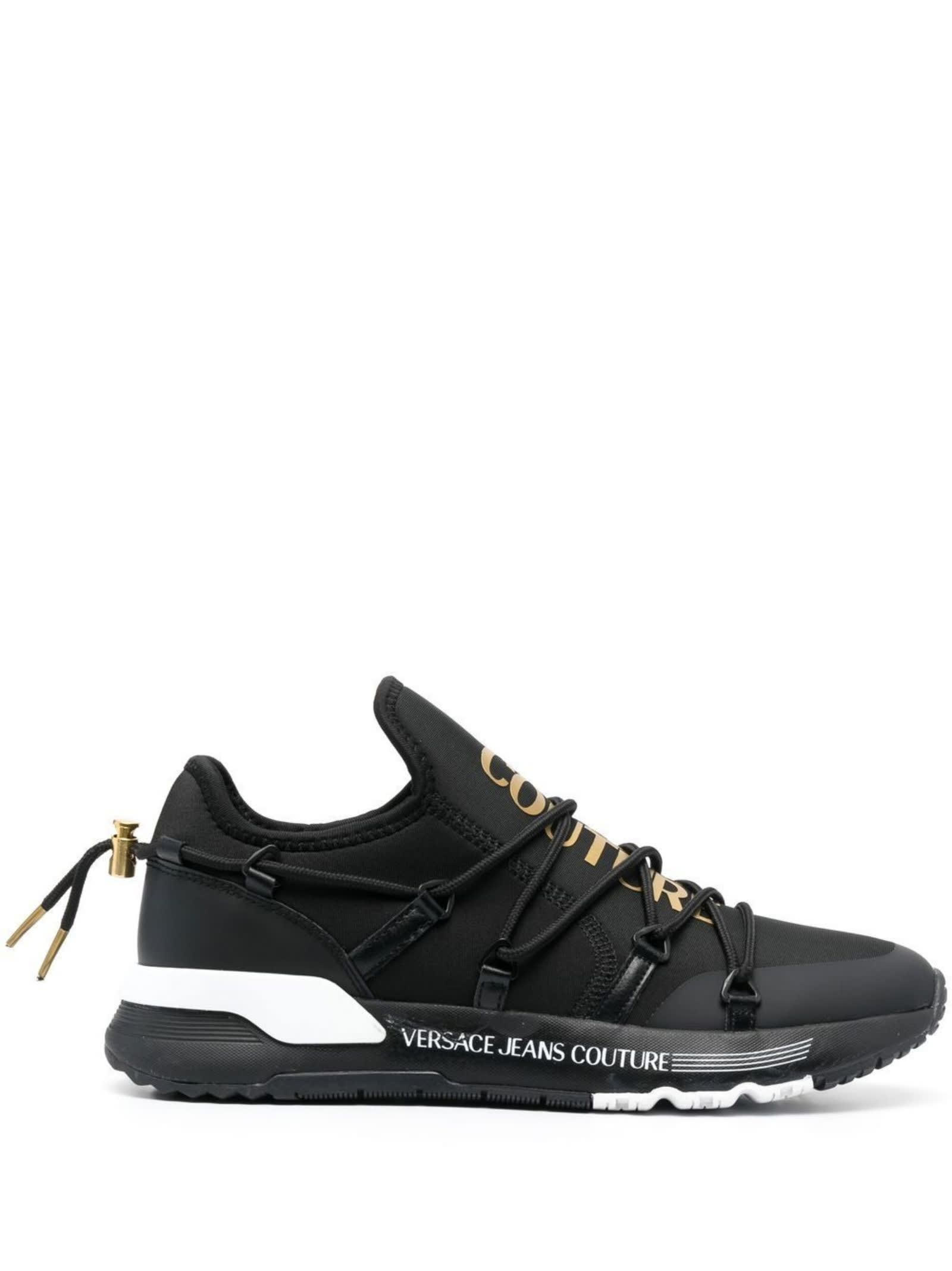 Shop Versace Jeans Couture Mens Sneakers Black And Gold