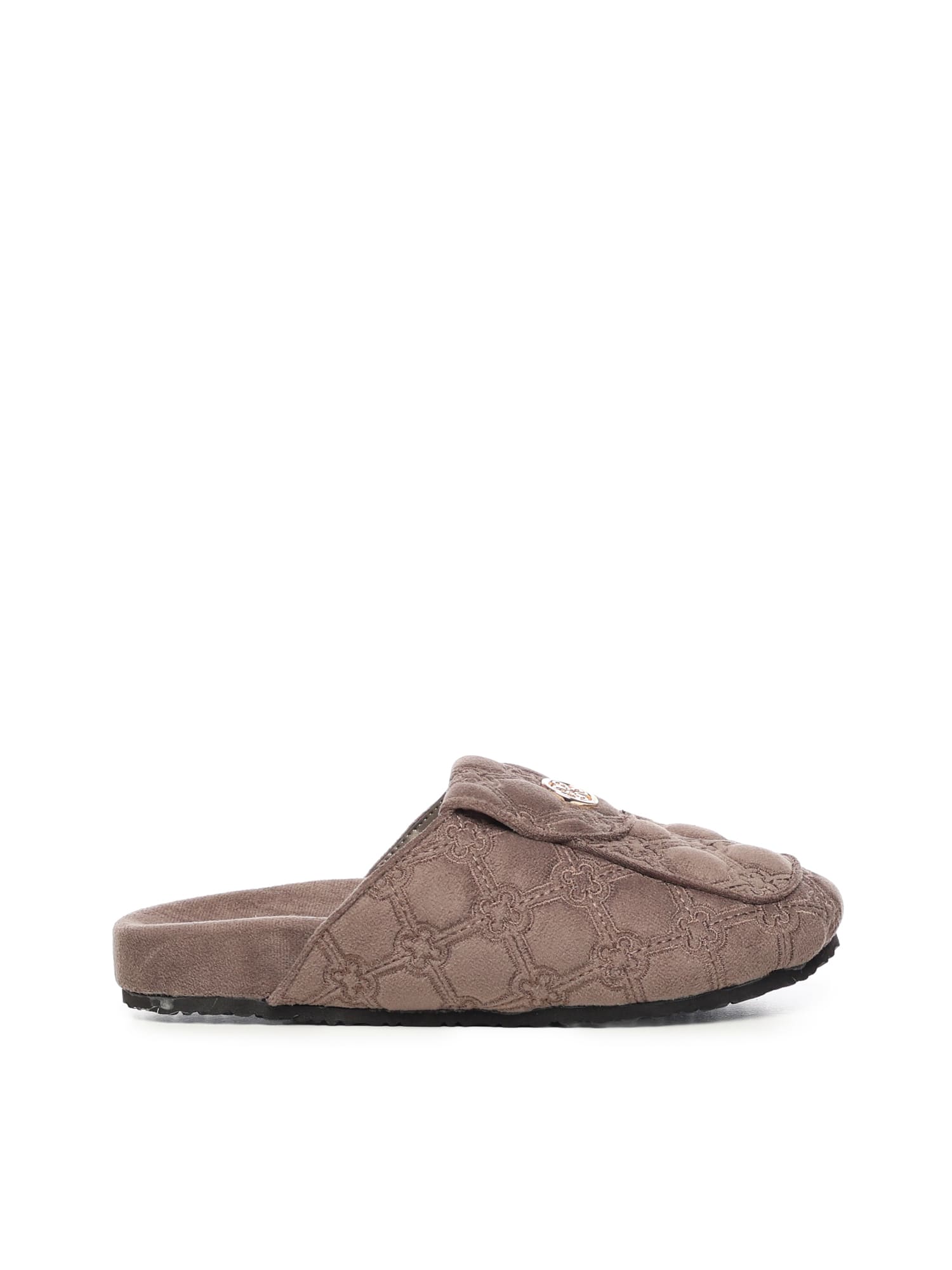 V73 Keira Slipper With Logo In Brown
