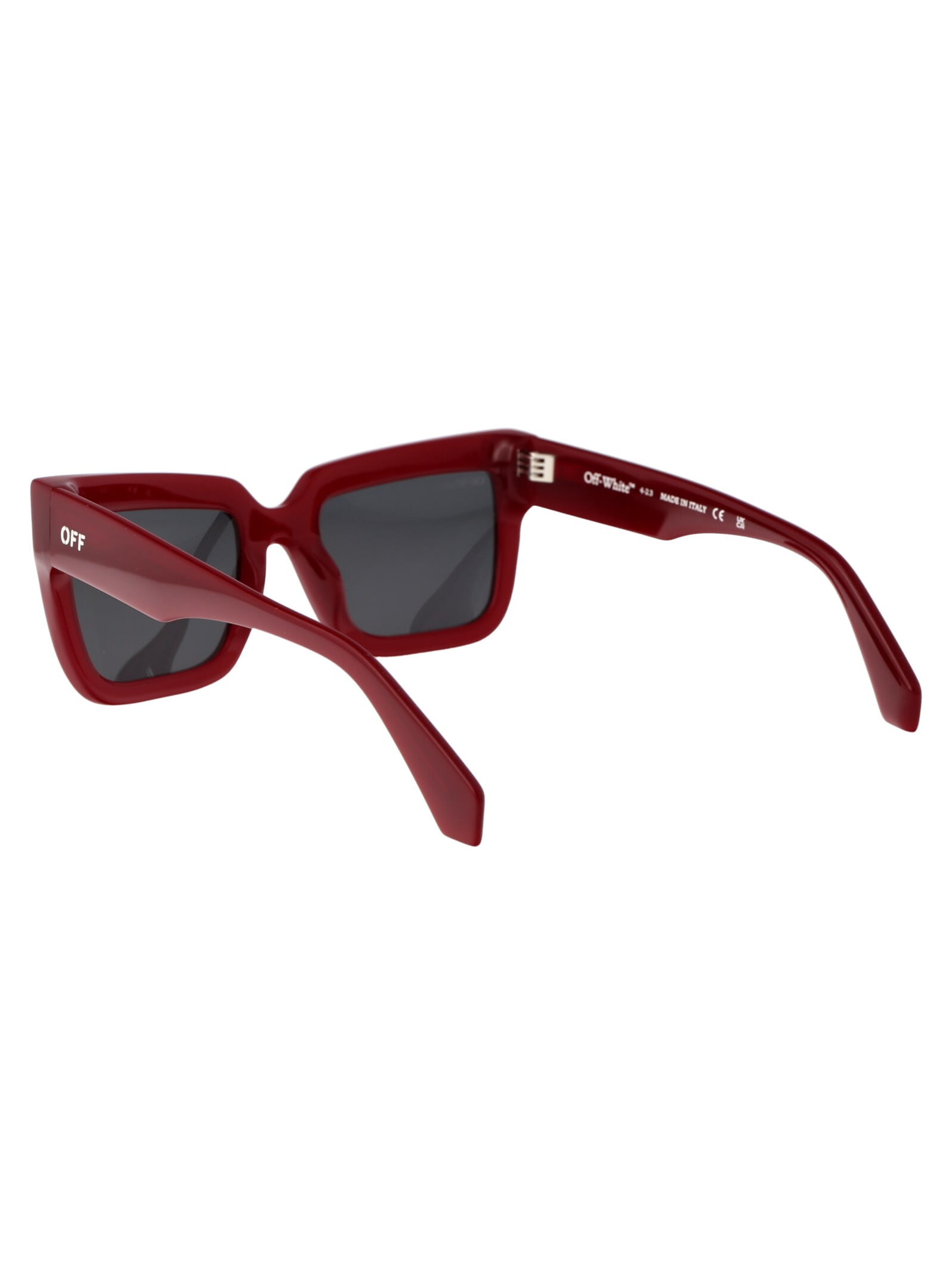 Shop Off-white Firenze Sunglasses In 2707 Burgundy