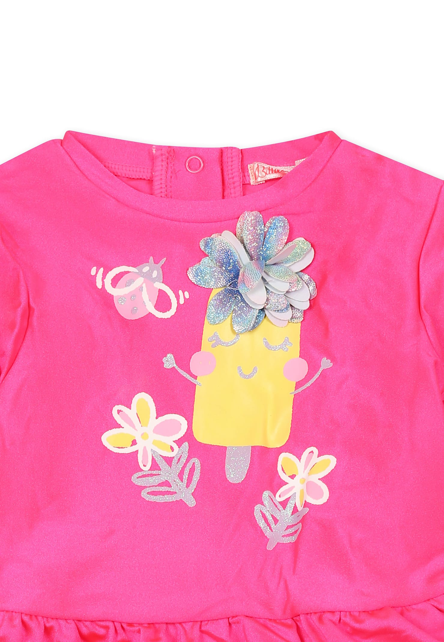 Shop Billieblush Fuchsia Bikini For Baby Girl With Ice Cream