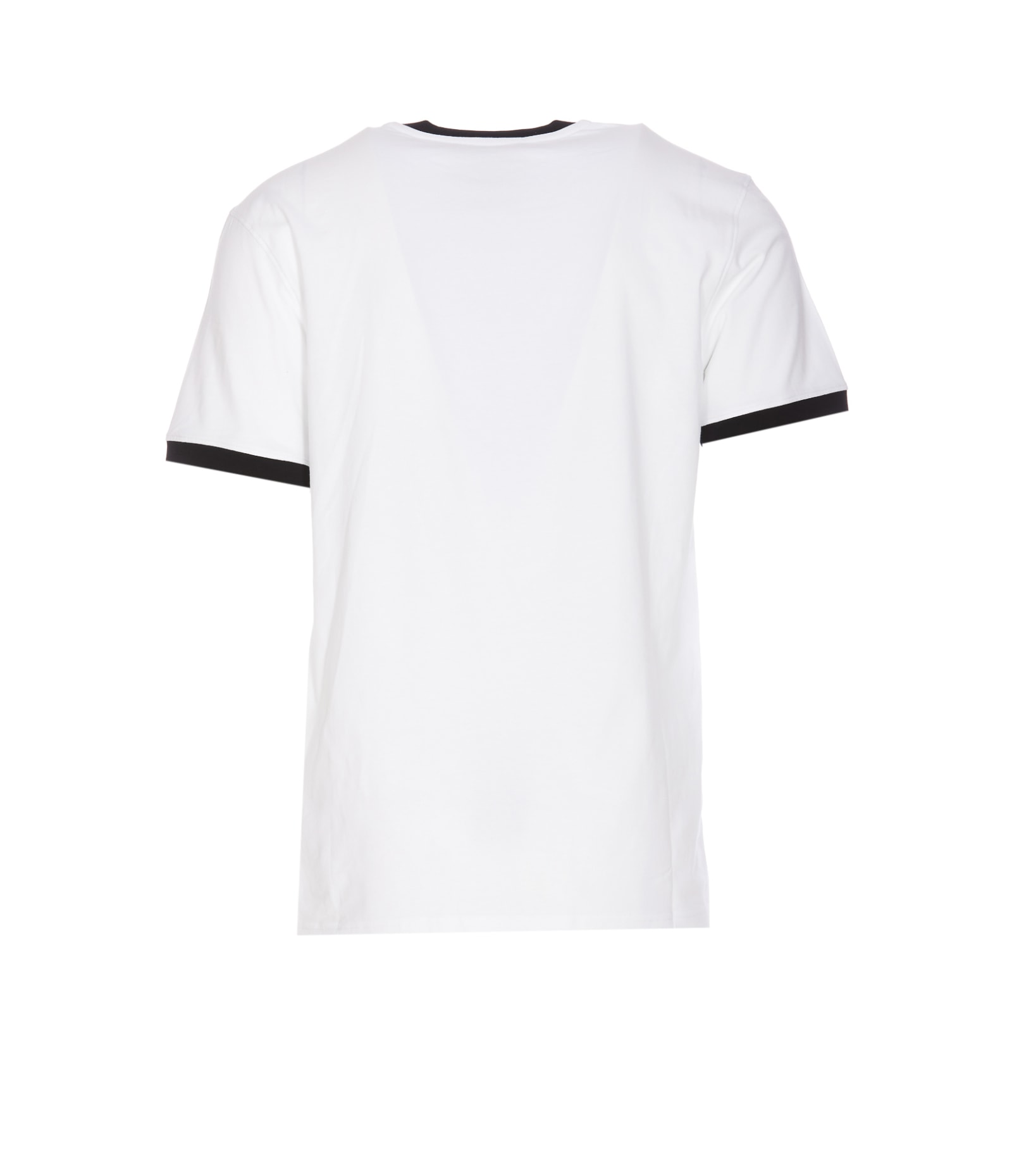 Shop Moschino Double Smile T-shirt In White