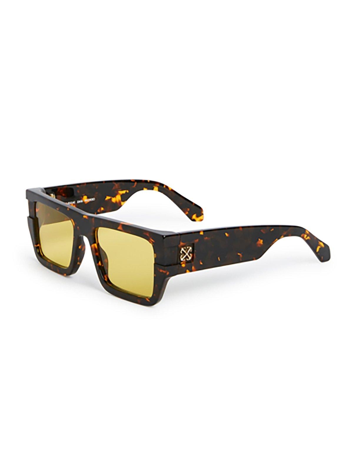 Off-white Square Frame Sunglasses In Brown