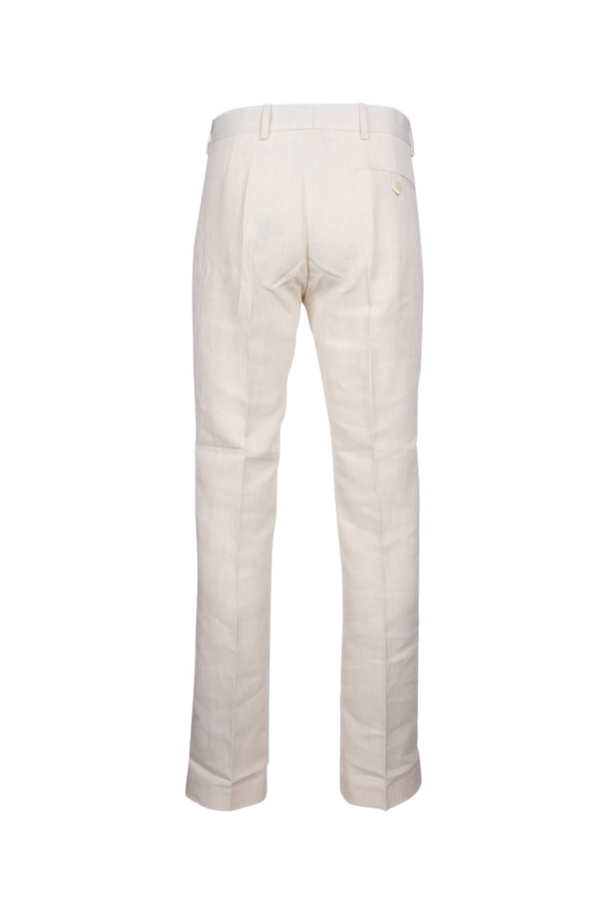 Shop Jacquemus Pantalone In Off-white