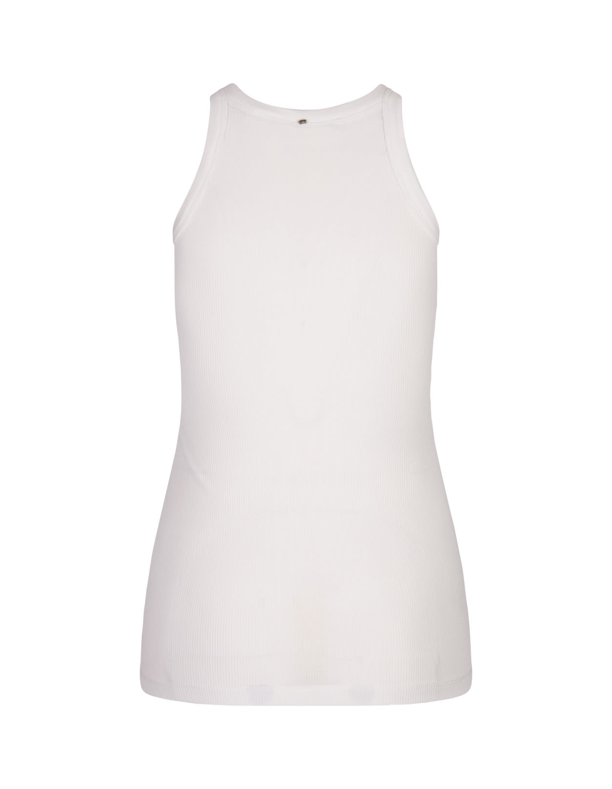 Shop Sportmax White Caccia Tank Top