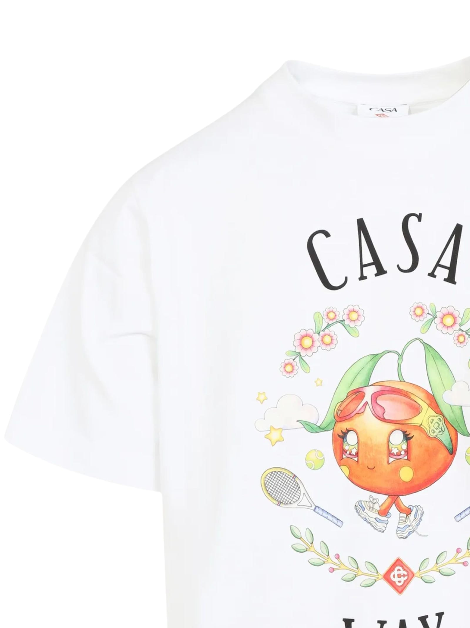 Casablanca Print T-shirt In Multi